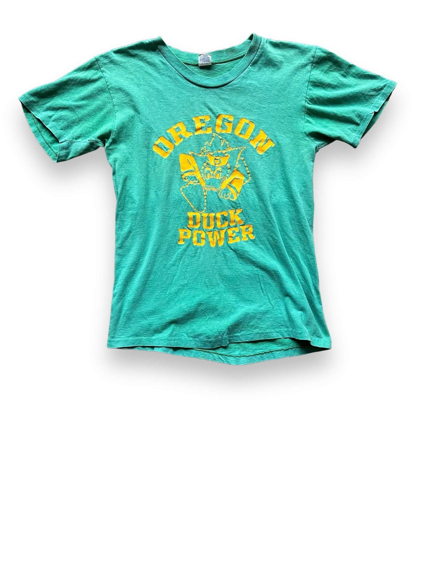 front of Vintage University of Oregon "Duck Power" Tee SZ M | Vintage Graphic Tee Seattle | Barn Owl Vintage