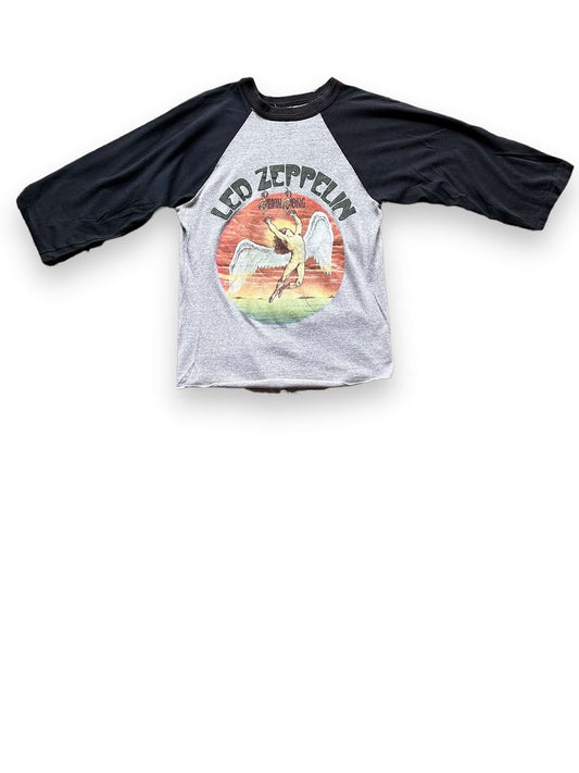 front of Vintage Led Zeppelin Swan Song Raglan Shirt SZ S | Vintage Rock Tees | Barn Owl Seattle