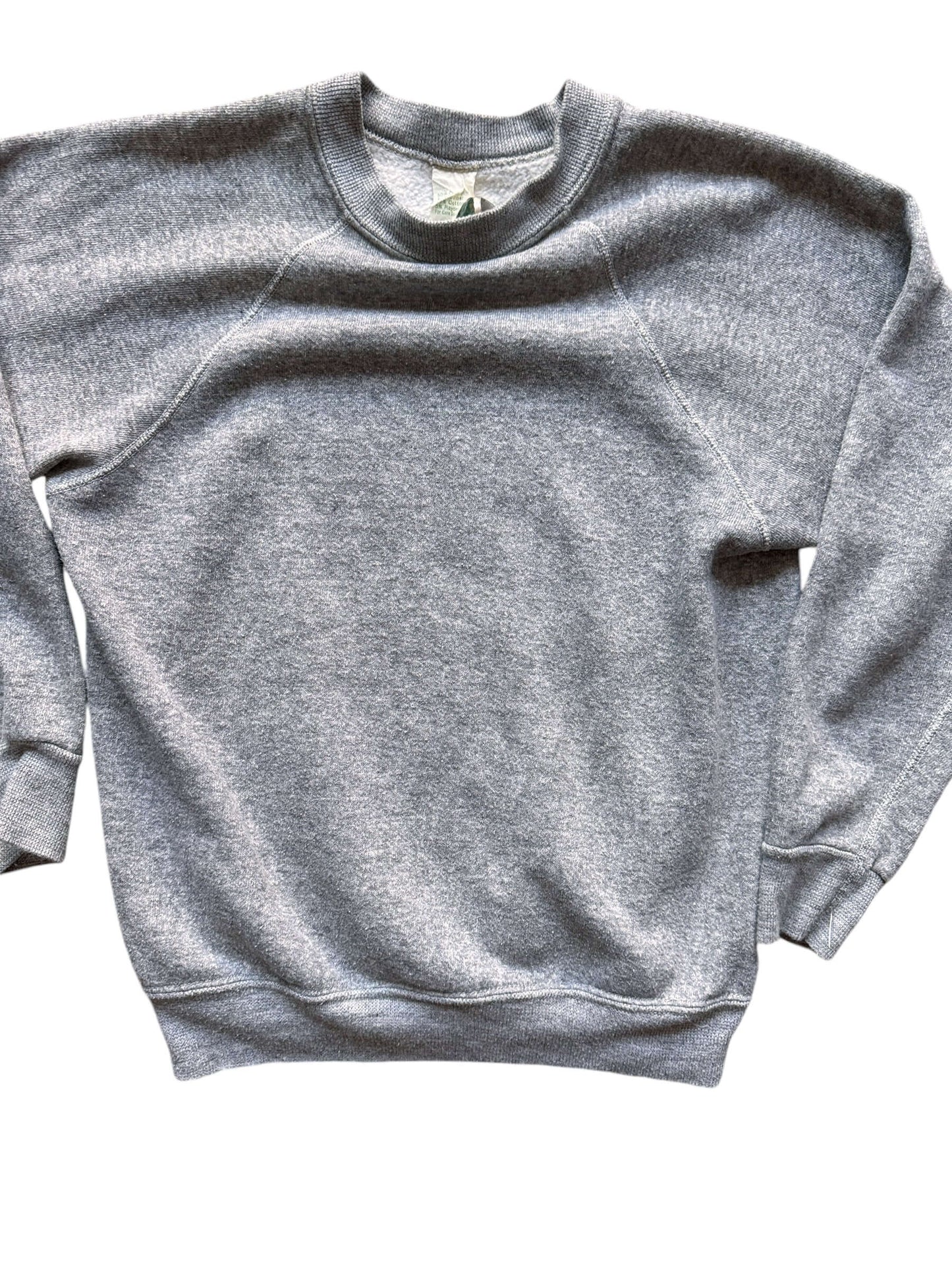 Front Detail on Vintage Creslan Cotton Blend Crewneck S