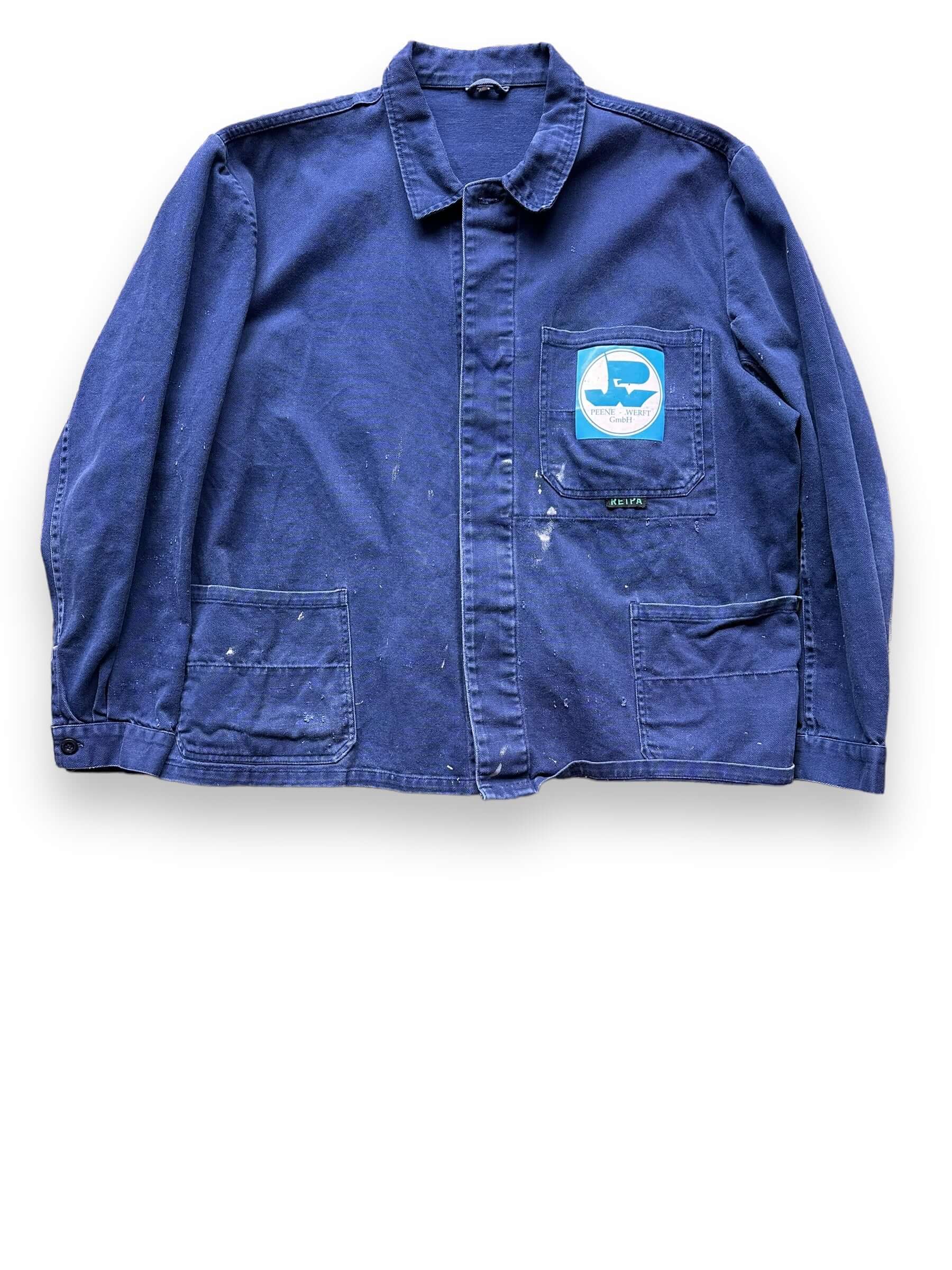 front of Vintage European 3-Pocket Chore Jacket SZ XL | Vintage Work Jacket Seattle | Seattle Vintage Clothing