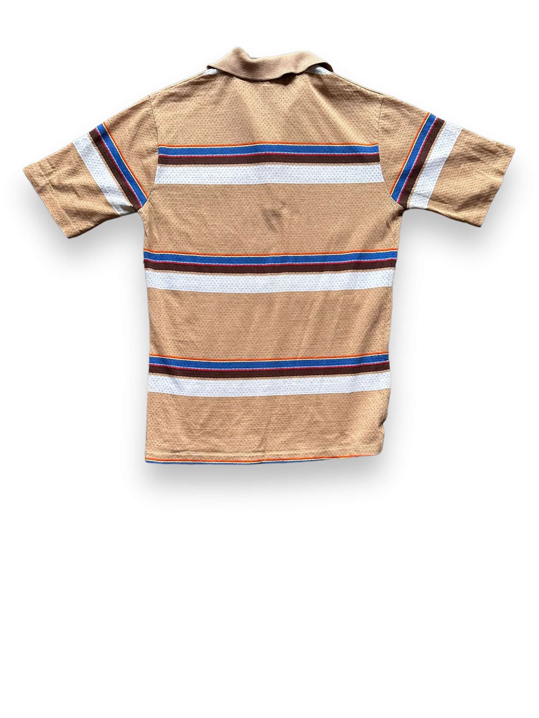 back of Vintage JC Penney Styled in California Striped Polo Shirt SZ L | Vintage Polo Shirt Seattle | Barn Owl Vintage Seattle