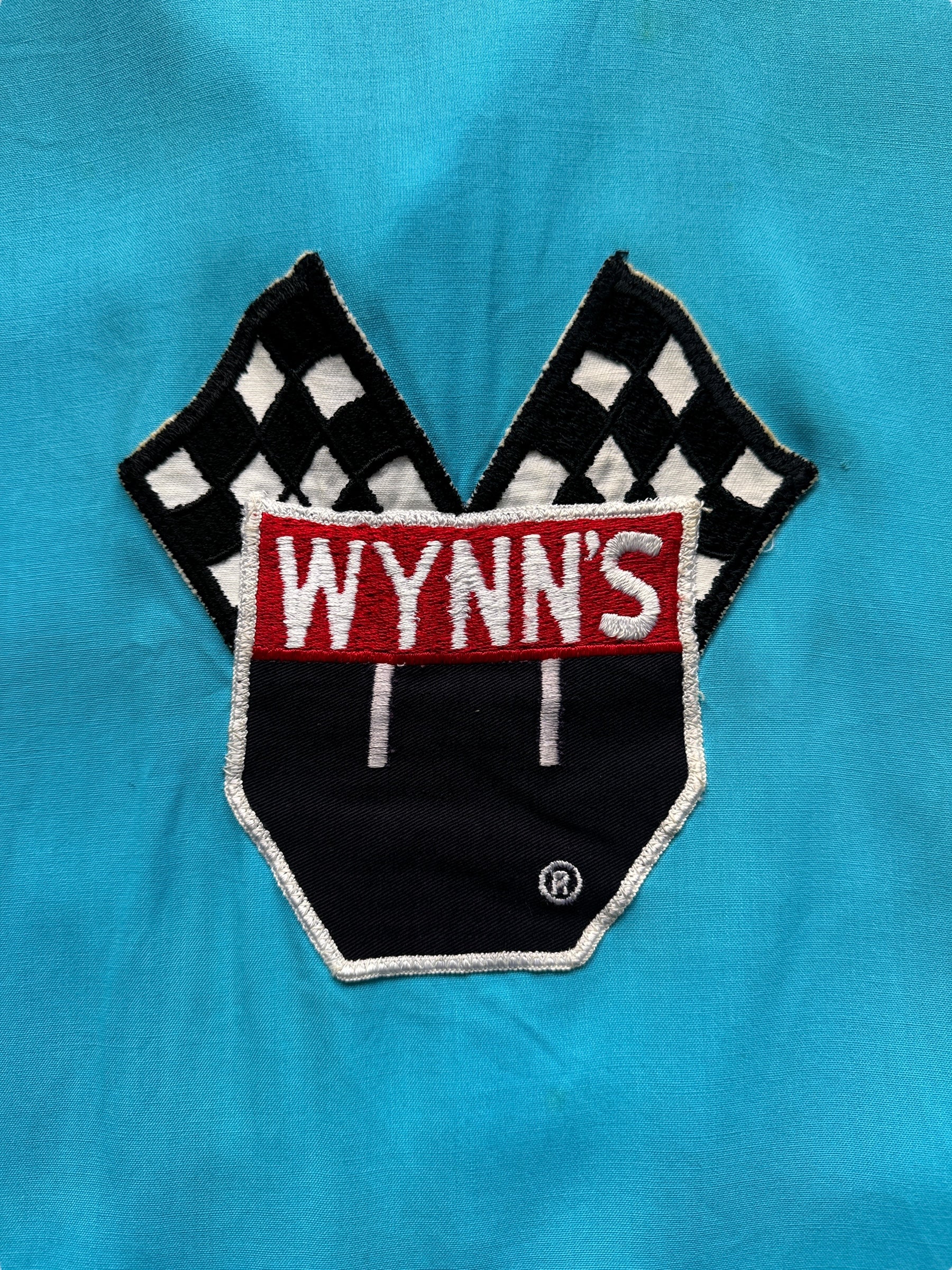 back patch on Vintage Wynn's Bowling Shirt SZ L