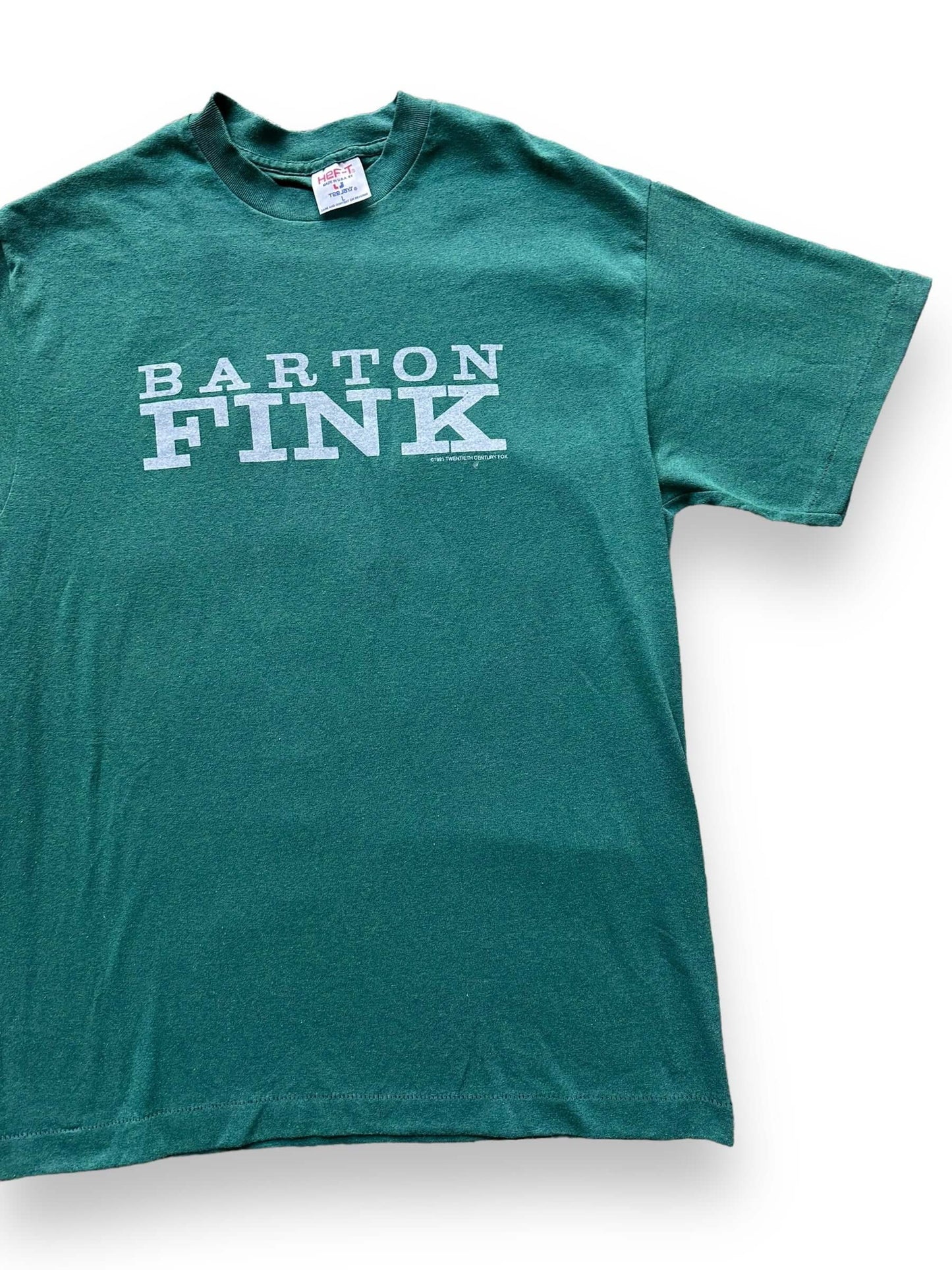 front left of Vintage Barton Fink Promo Tee SZ L