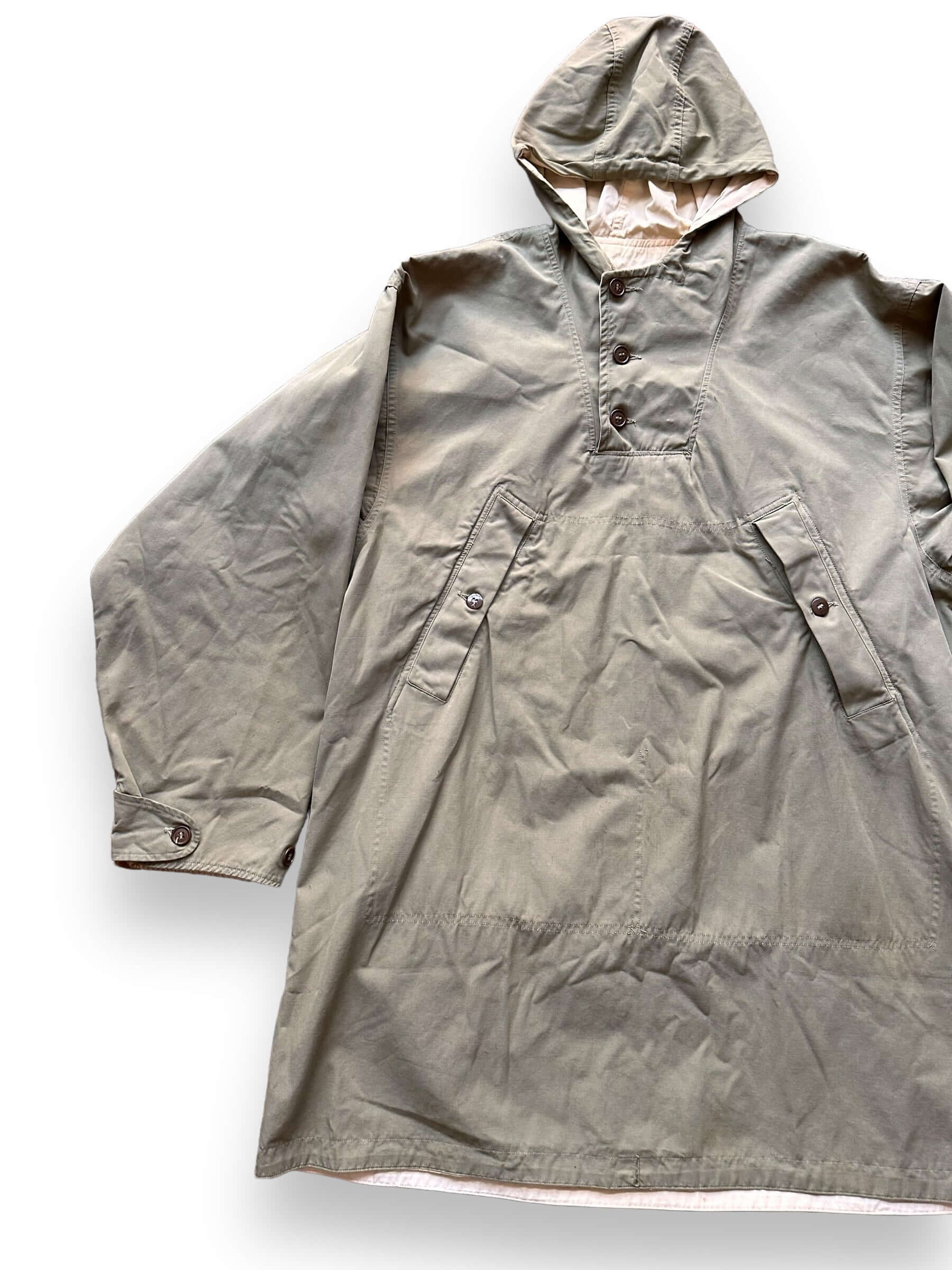 front right of Vintage WWII Era Reversible Smock SZ L-XL