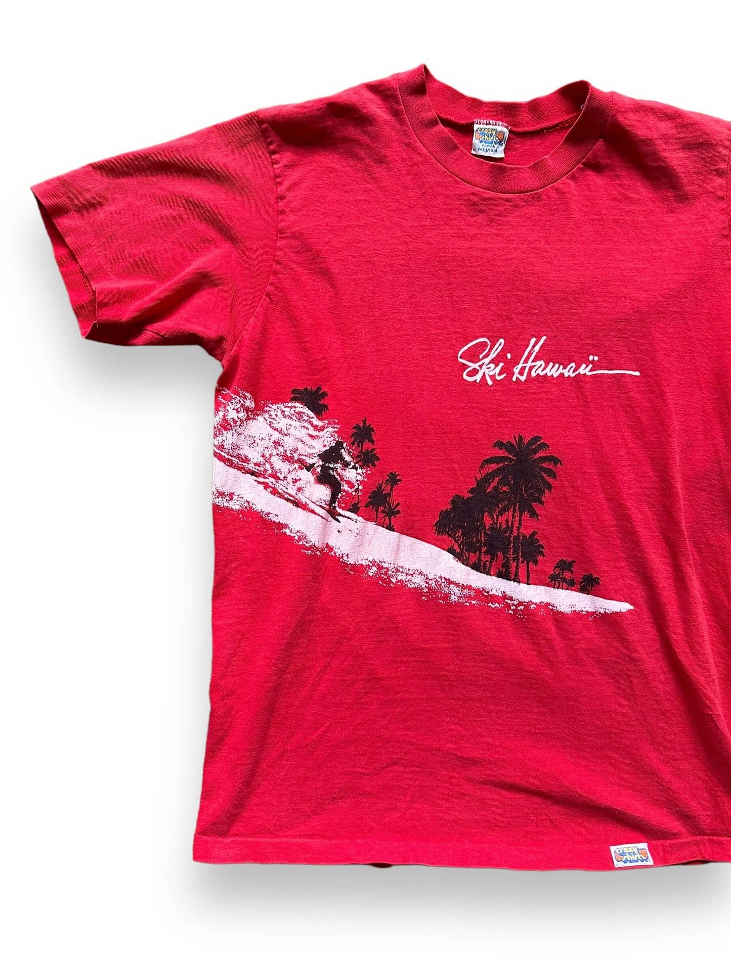 front right of Vintage Ski Hawaii Tee SZ M