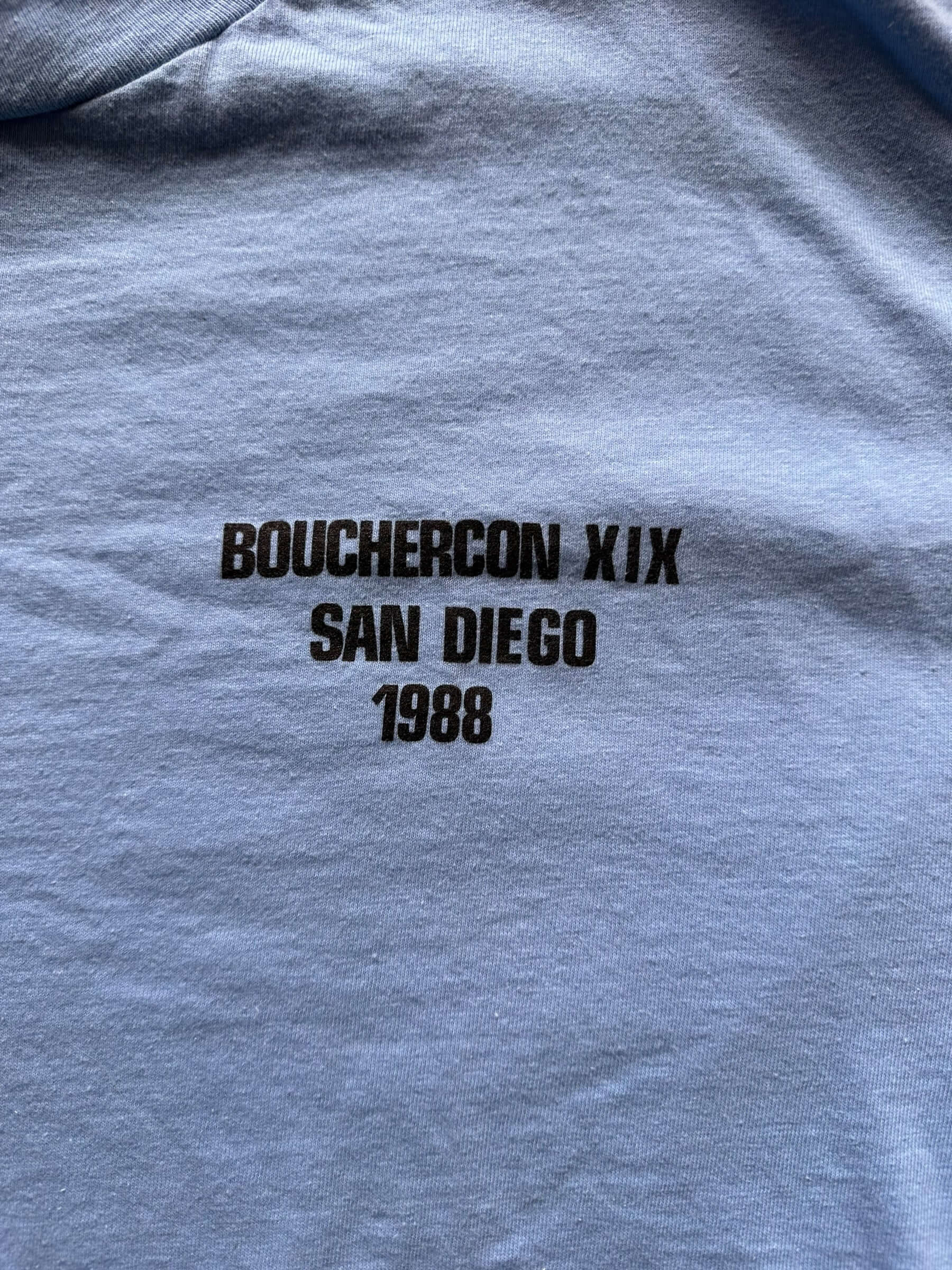 front graphic of Vintage Boucheron San Diego Tee SZ XL