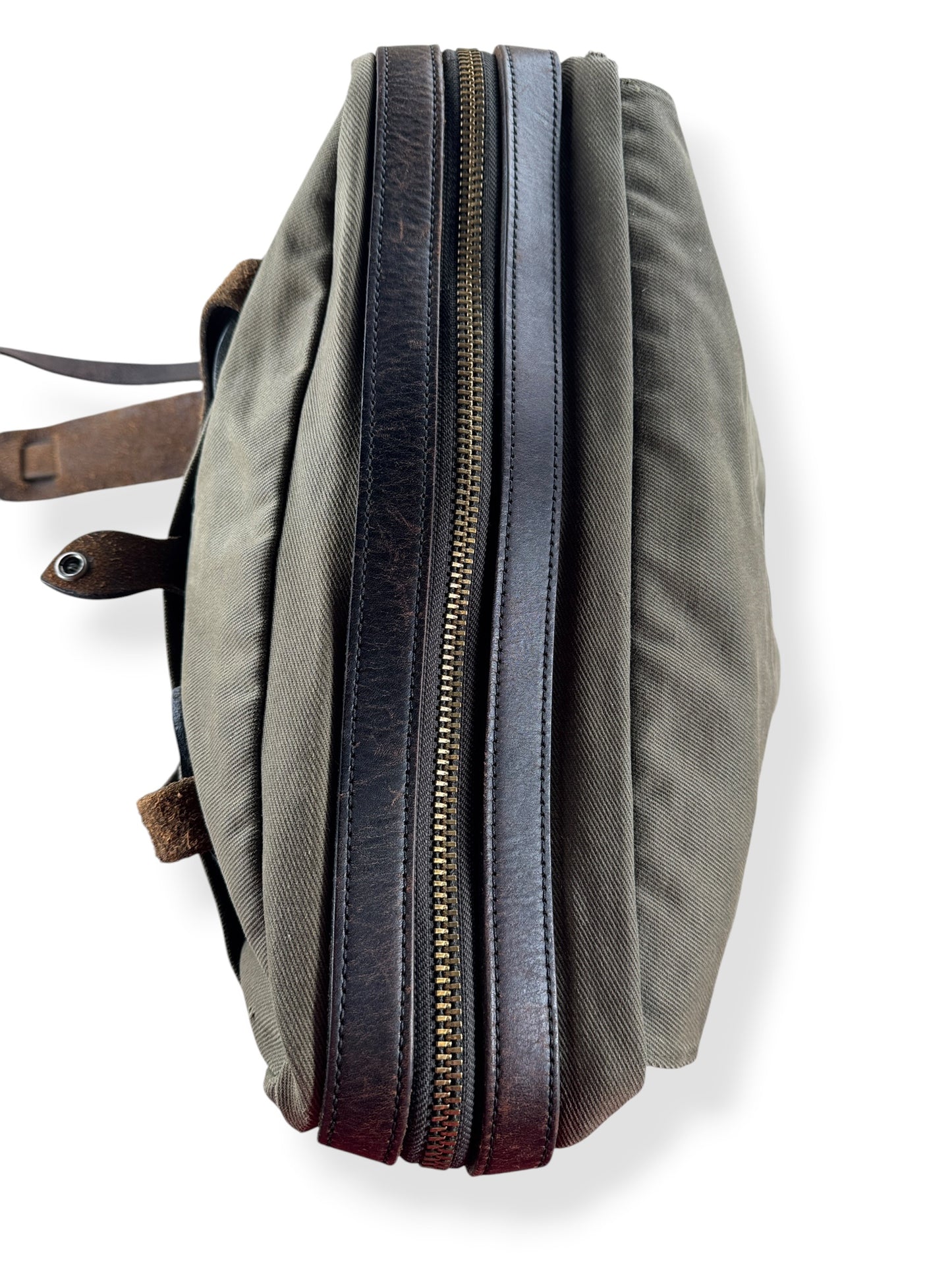 Zipper View on Filson Style 257 Computer Bag