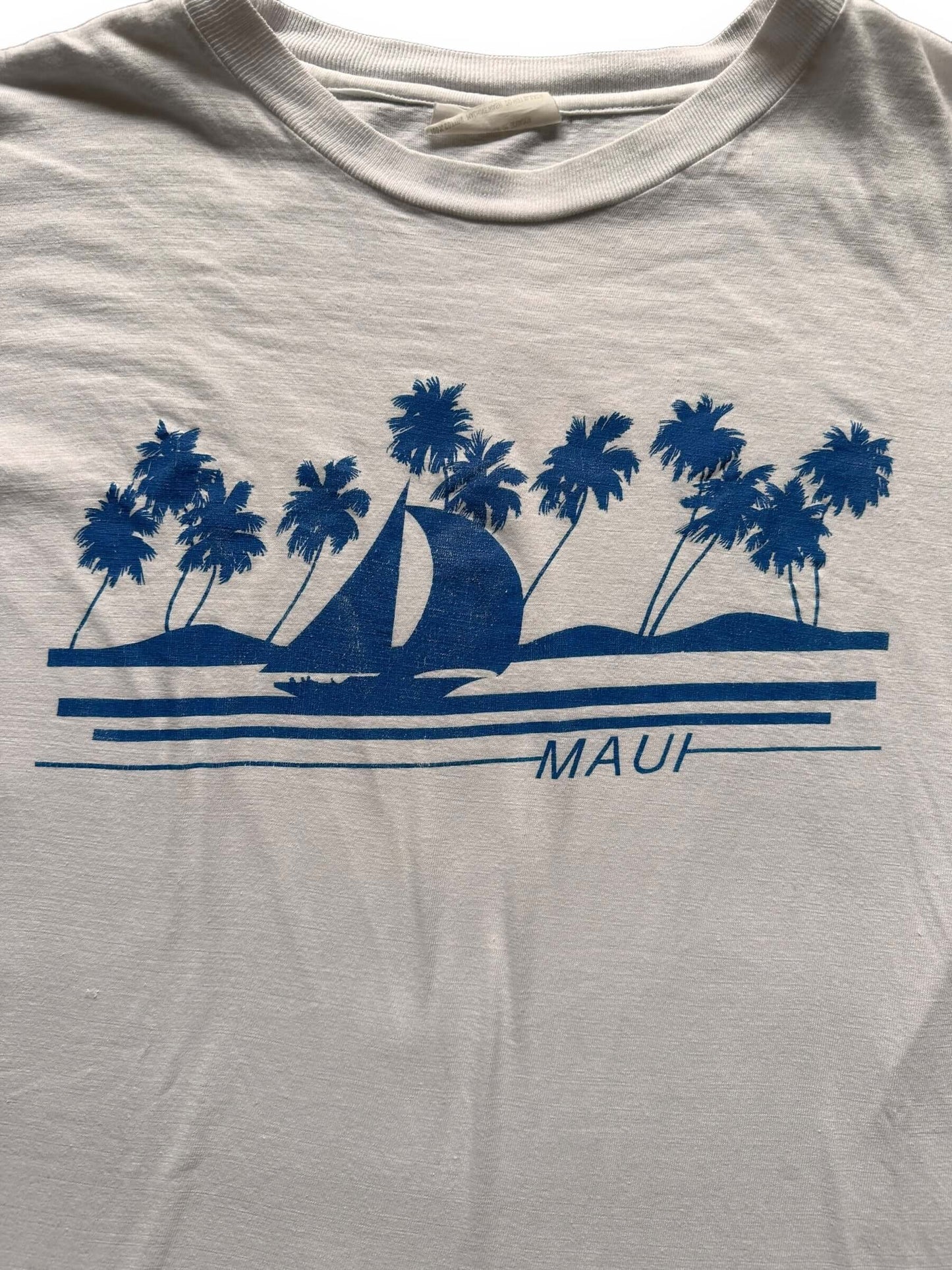 front graphic of Vintage Hawaii Maui Tee SZ XL