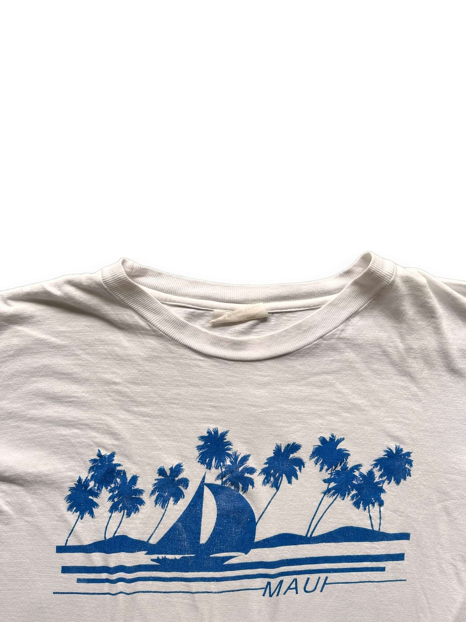 collar on Vintage Hawaii Maui Tee SZ XL