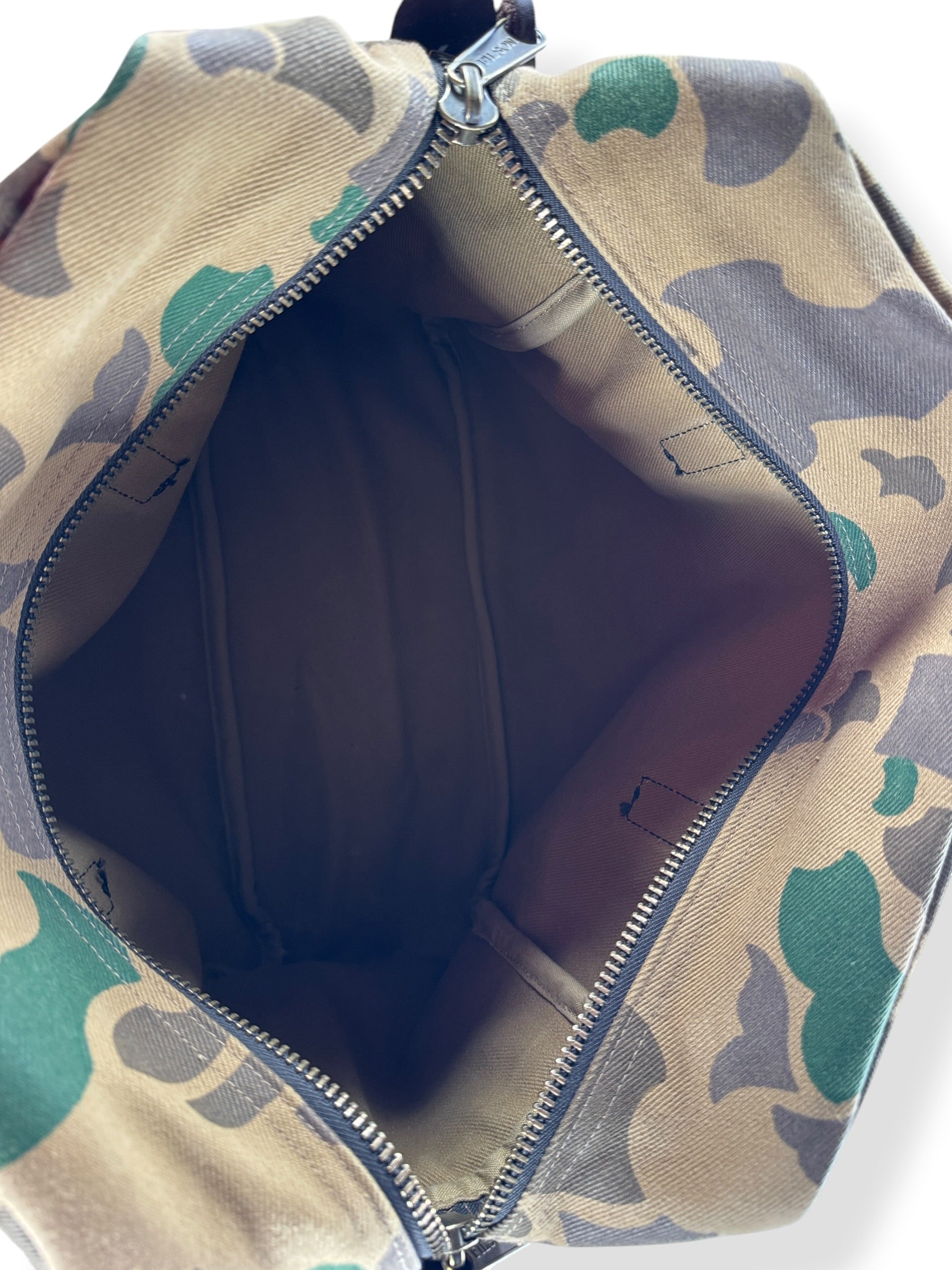 Interior Shot on Filson Limited Shrub Camo Zipper Tote Bag