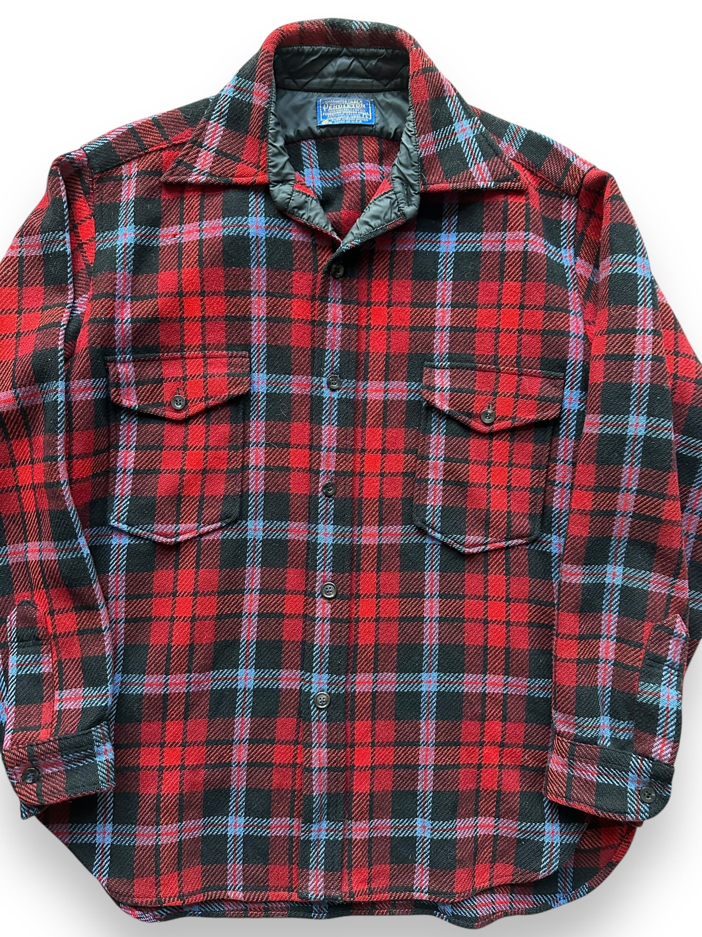 front close up of Vintage Pendleton Shirt Jac SZ L