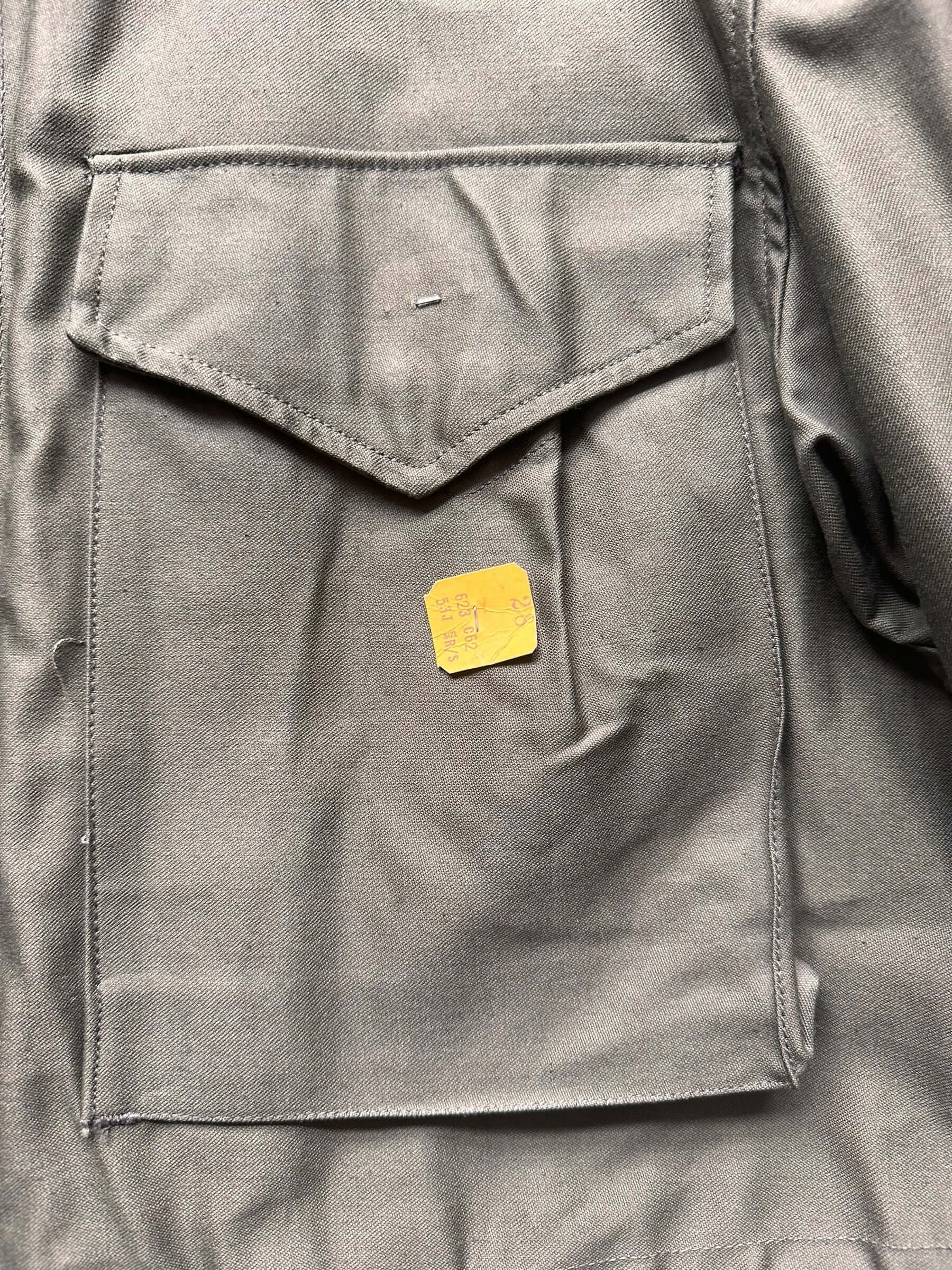 front pocket on Vintage Deadstock Vintage M51 Field Jacket w/ Cutter Tags SZ M