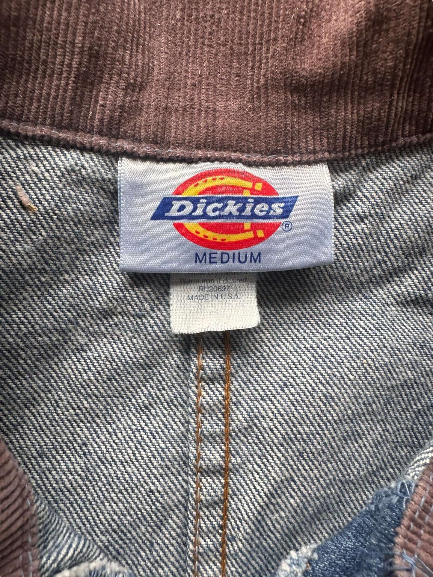 tag on Vintage Deadstock Dickies Denim Chore Coat SZ M