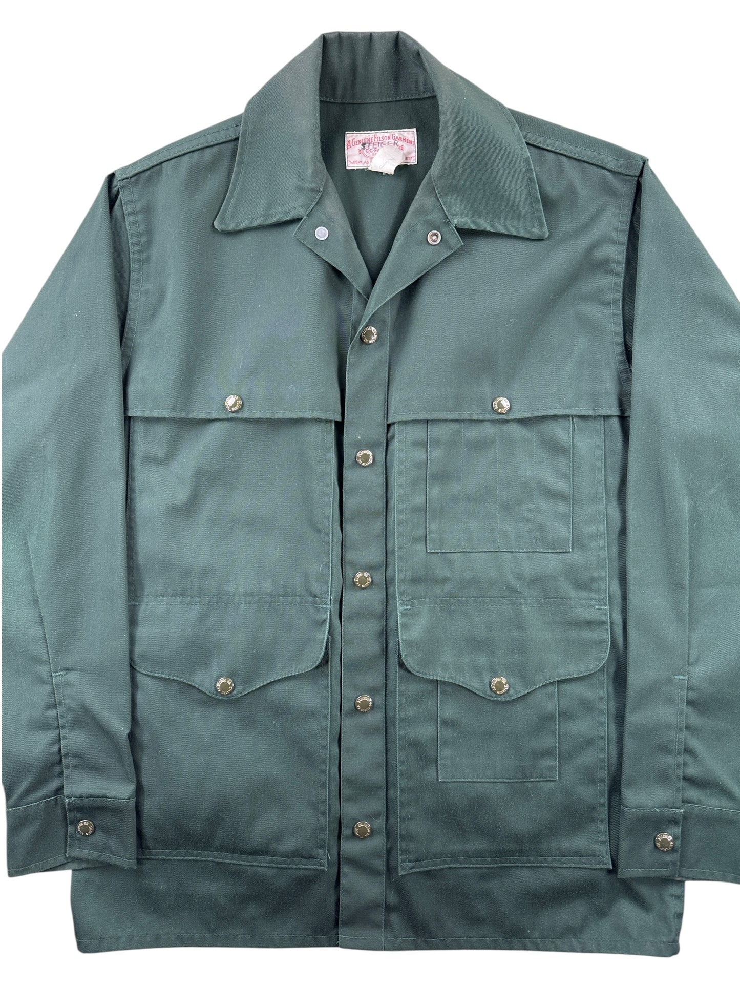 Front Detail on Vintage Filson Cotton/Poly Forestry Cruiser SZ 38