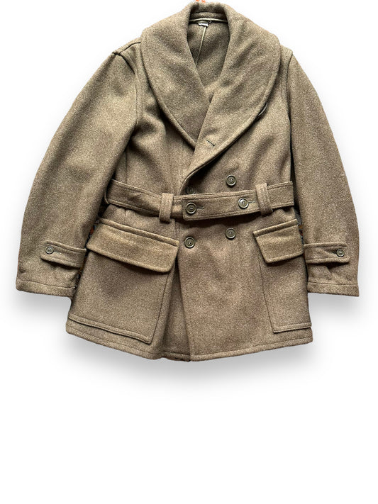 front of Vintage 1930's Civilian Conservation Corps Wool Coat SZ 40 |  Barn Owl Vintage Goods | Vintage Wool Coat Seattle