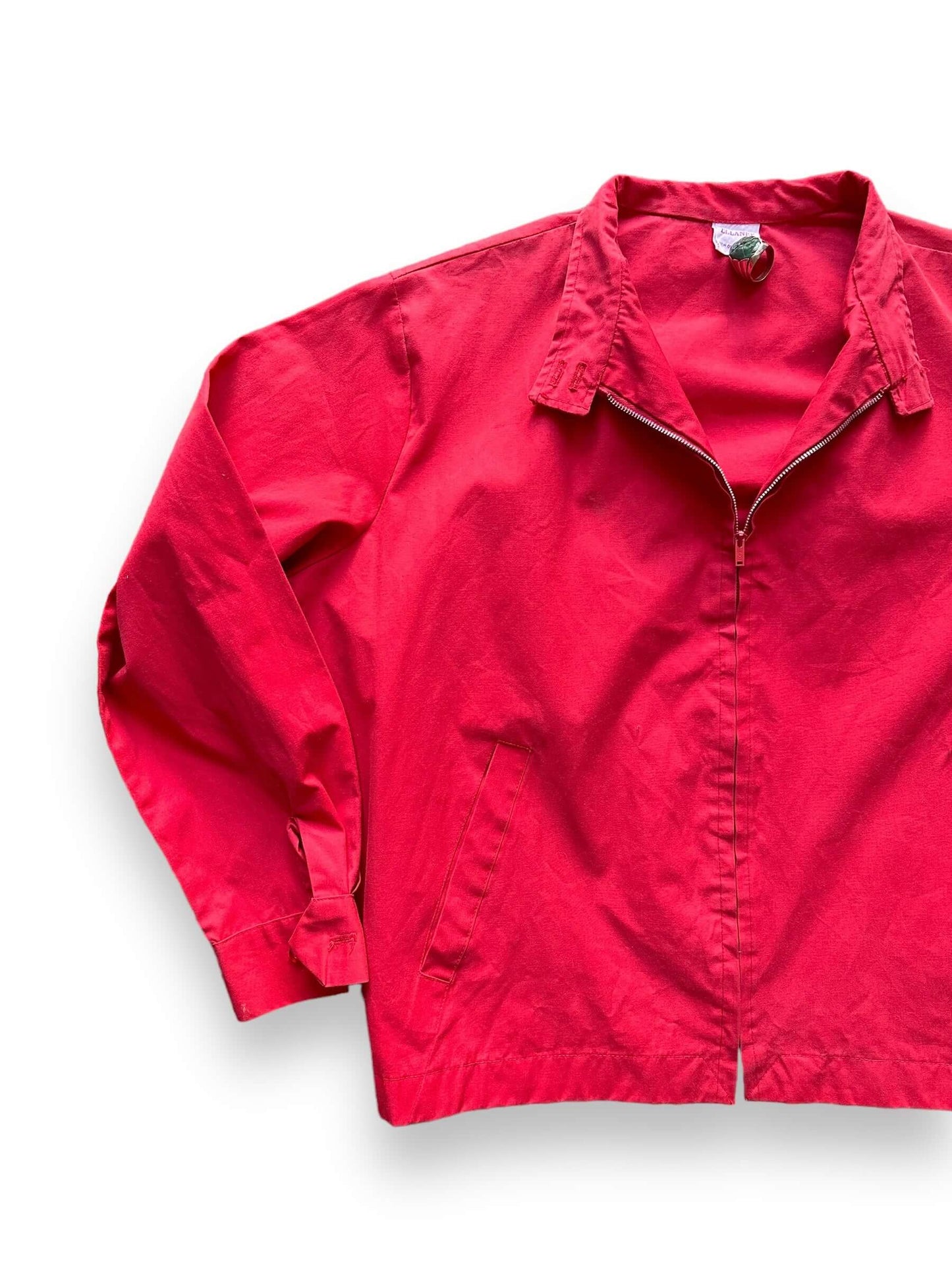 front right of Vintage Red Light Jacket SZ M