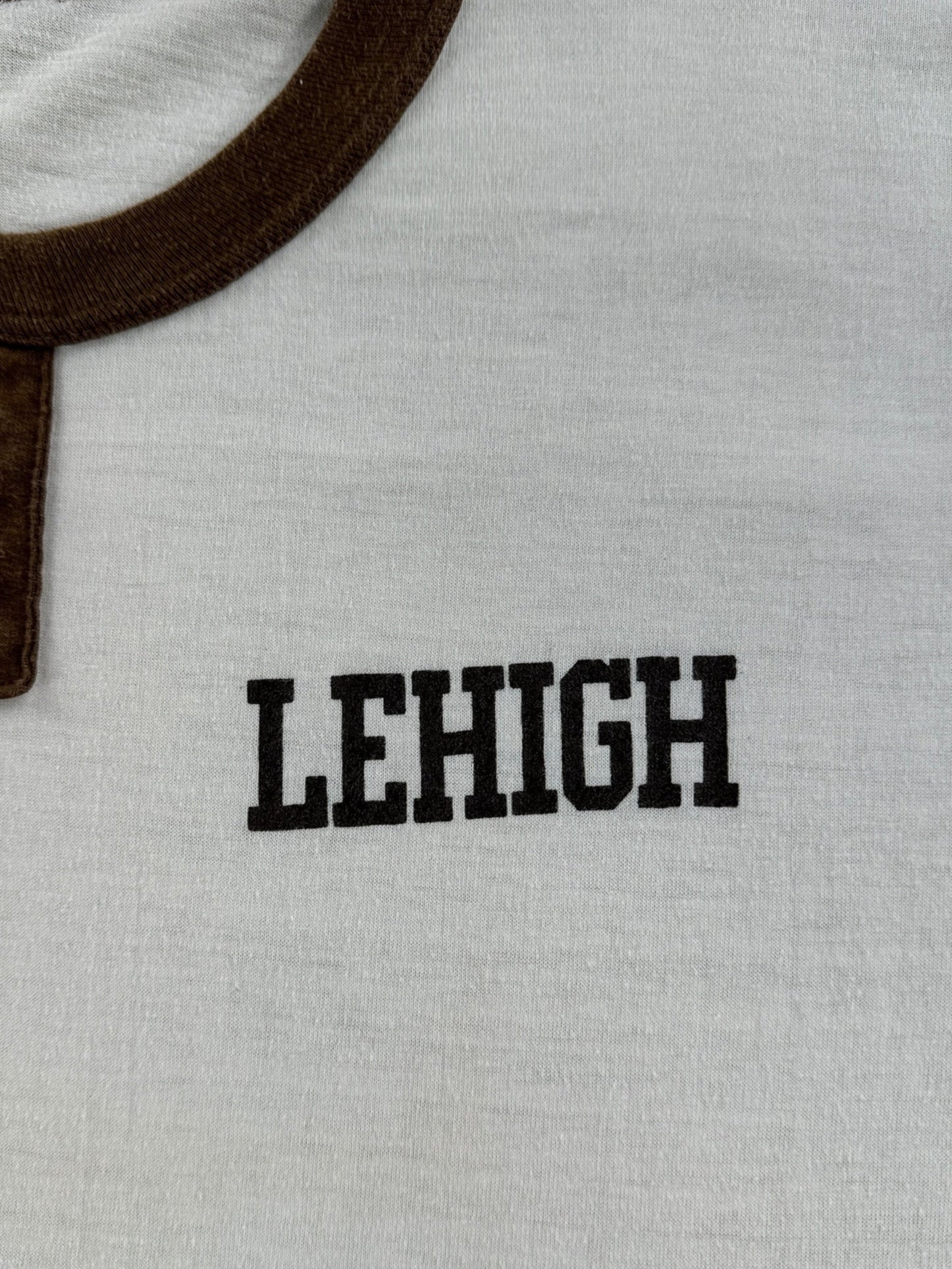 Graphic on Vintage Lehigh Ringer Tee SZ S