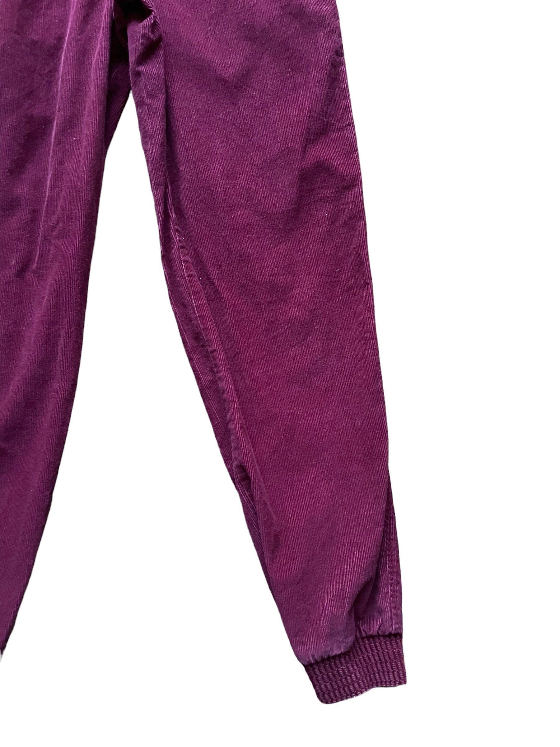 Back right leg of Vintage 1970s Calvin Klein Corduroy Pants W26 | Barn Owl Vintage Seattle | Vintage Corduroy Pants
