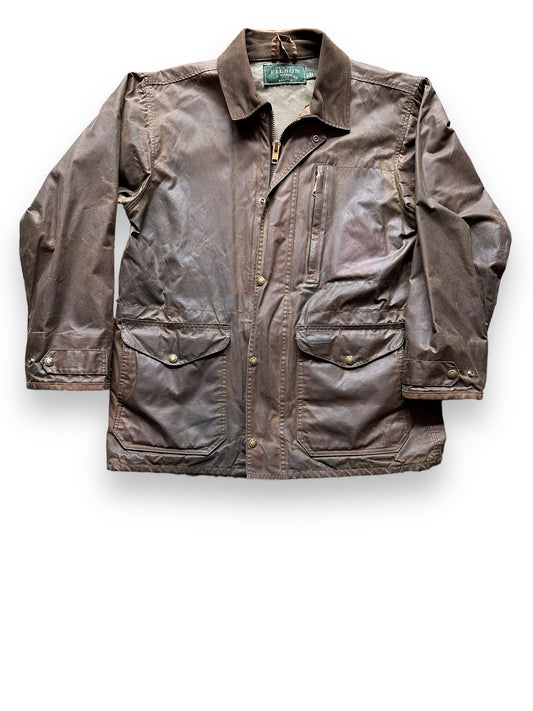 front of Vintage Filson Waxed Jacket SZ L |  Barn Owl Vintage Goods | Vintage Filson Workwear Seattle