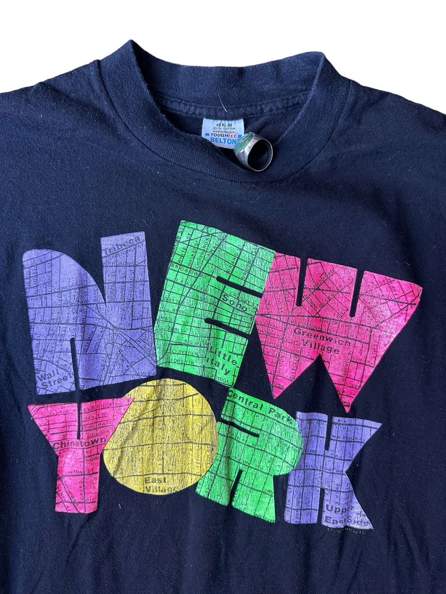 front close up of Vintage New York Tee SZ XL