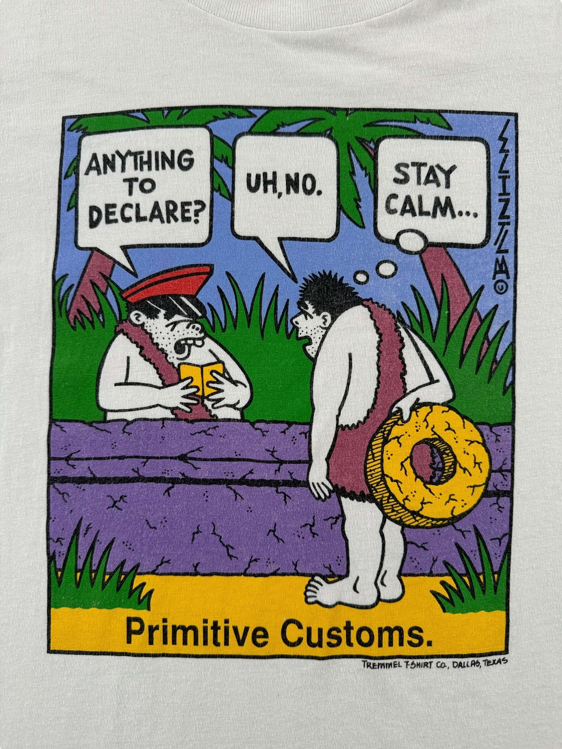 Graphic of Vintage Primitive Customs Tee SZ L