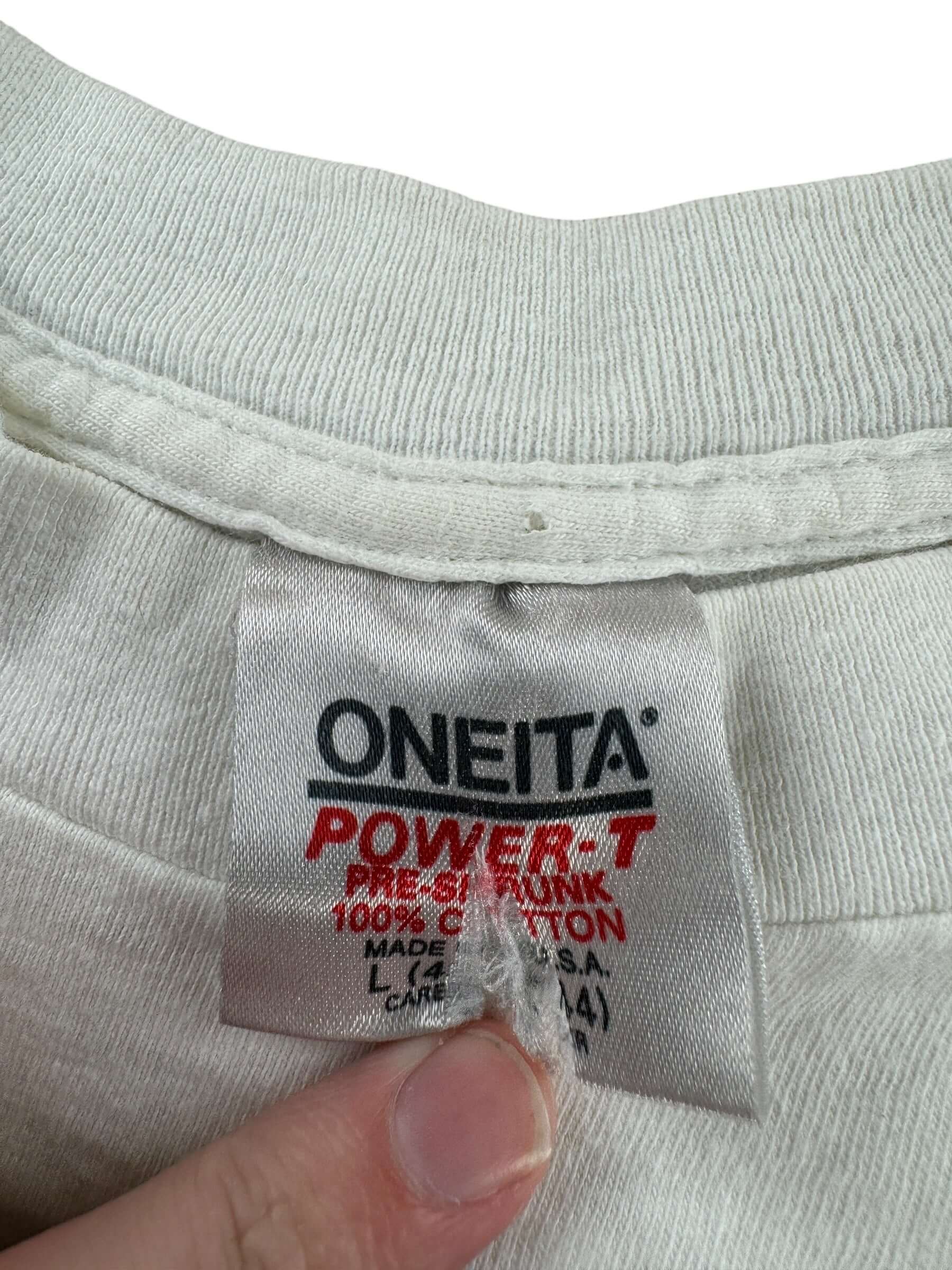 Tag on Vintage Primitive Customs Tee SZ L