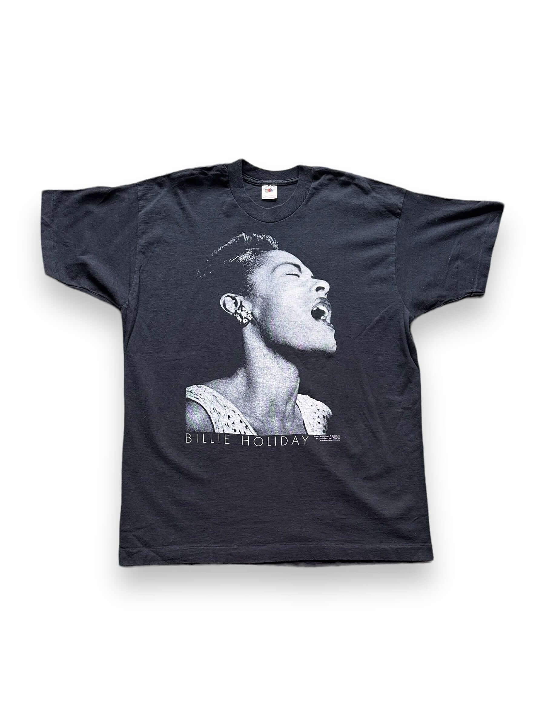 front of Vintage 1990 Billie Holiday Single Stitch Band Tee SZ XLVintage 1990 Billie Holiday Single Stitch Band Tee SZ XL