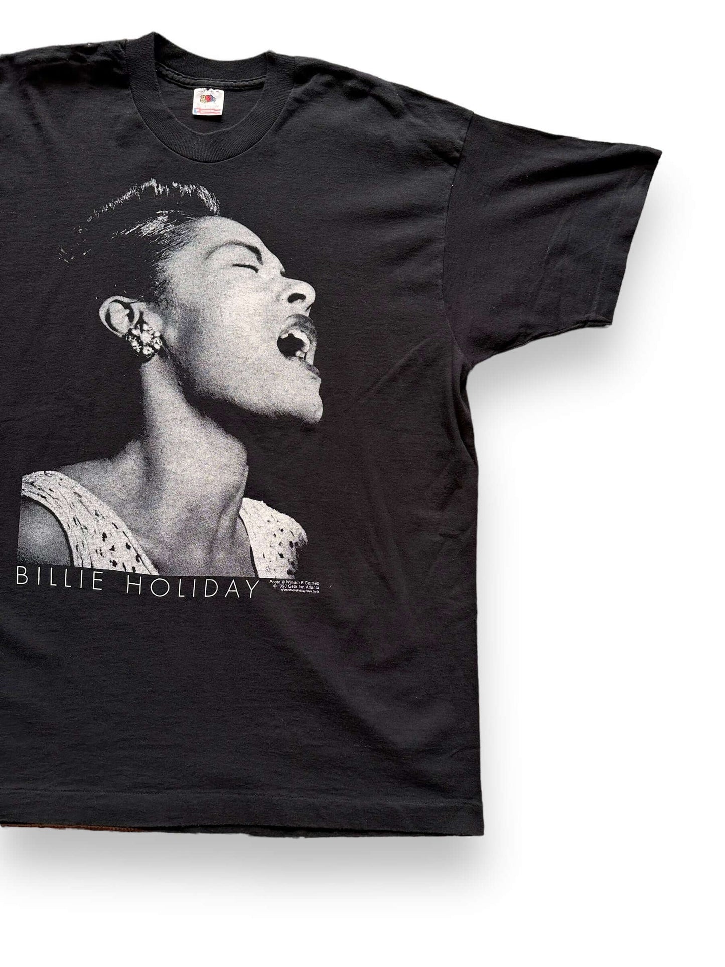 front left of Vintage 1990 Billie Holiday Single Stitch Band Tee SZ XL