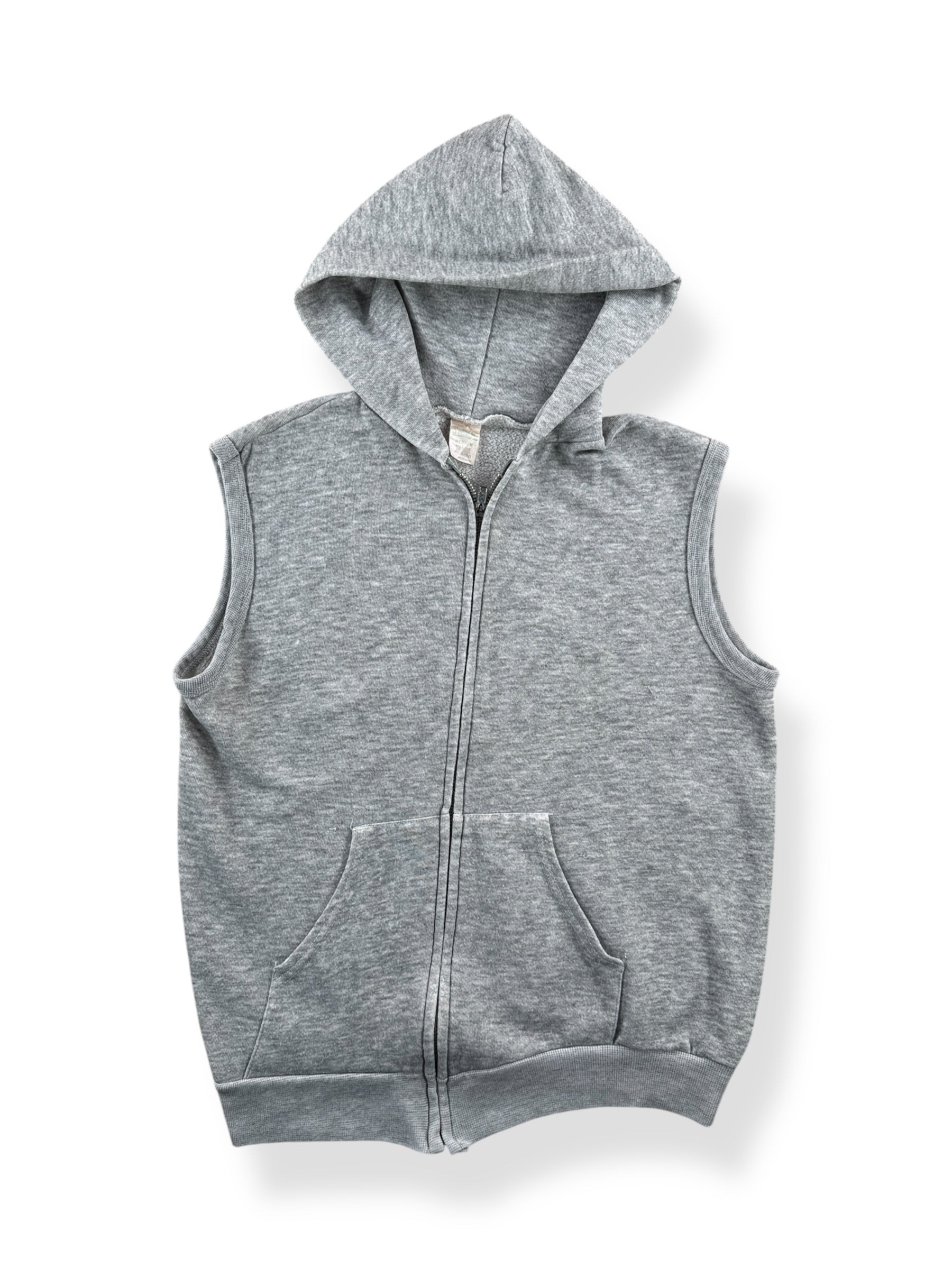 Front of Vintage Sportswear Sleeveless Zip Up Hoodie SZ M (Fits S)