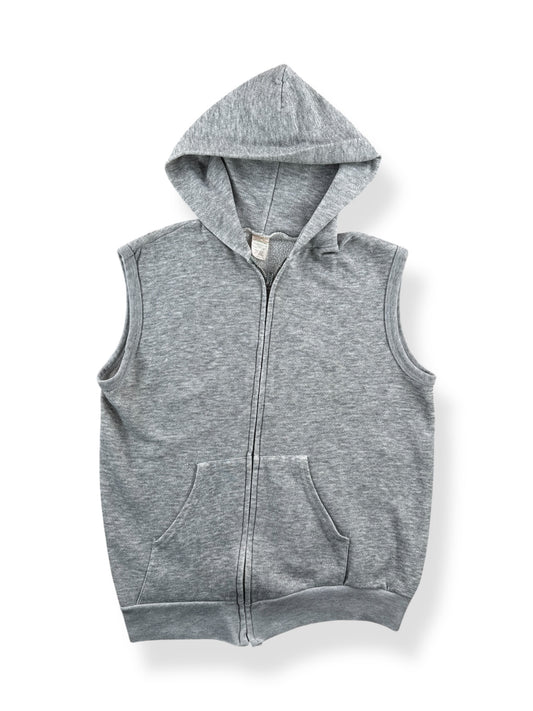 Front of Vintage Sportswear Sleeveless Zip Up Hoodie SZ M (Fits S)