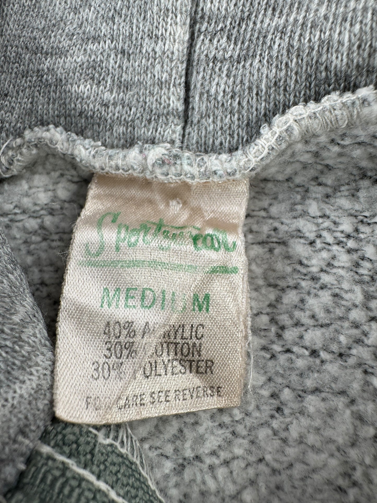 Tag on Vintage Sportswear Sleeveless Zip Up Hoodie SZ M (Fits S)
