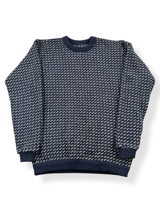 Front View of Vintage L.L. Bean Norwegian Birdseye Sweater SZ XXL