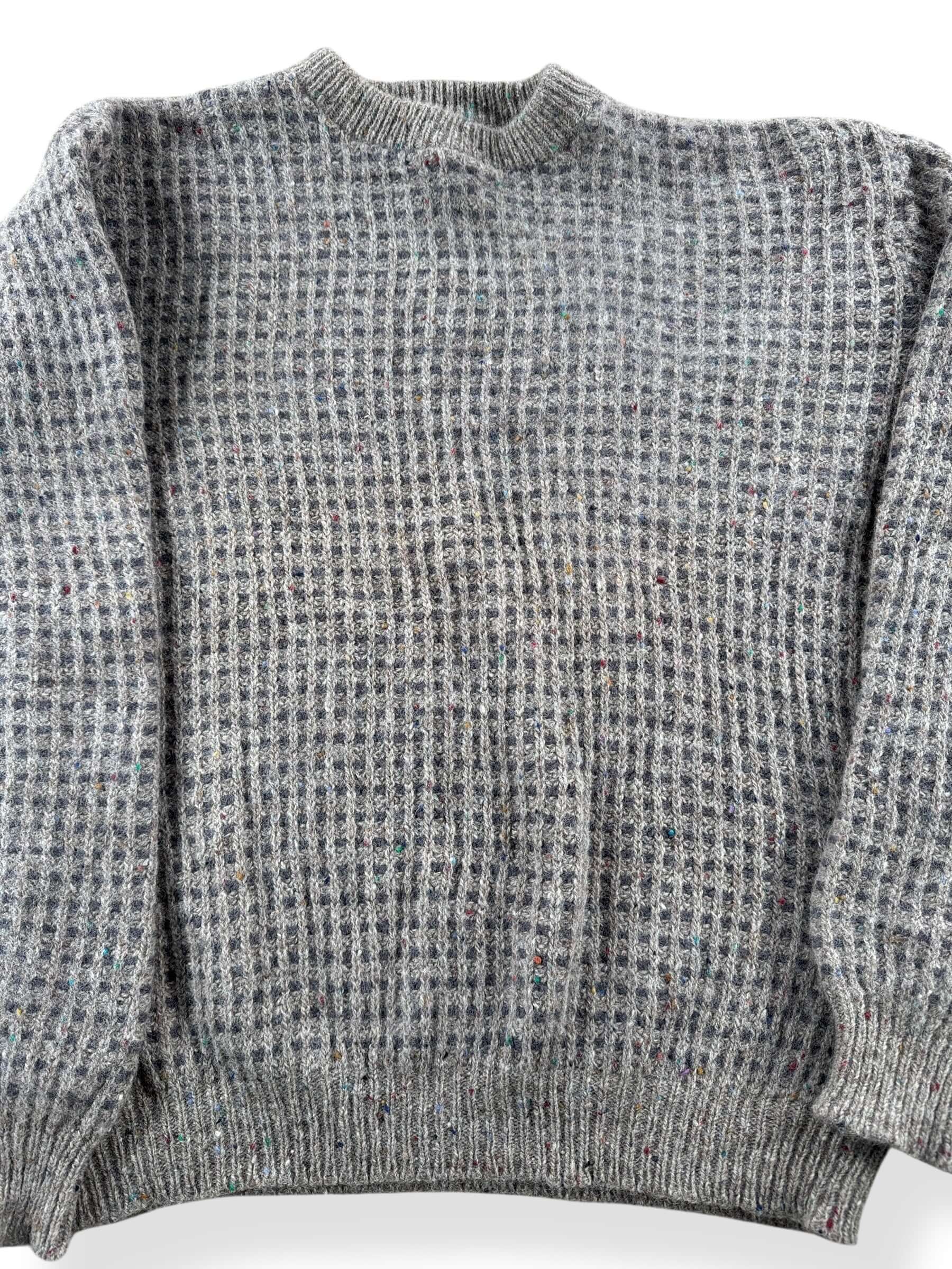 Front Detail of Vintage L.L. Bean Fleck Wool Sweater SZ XL
