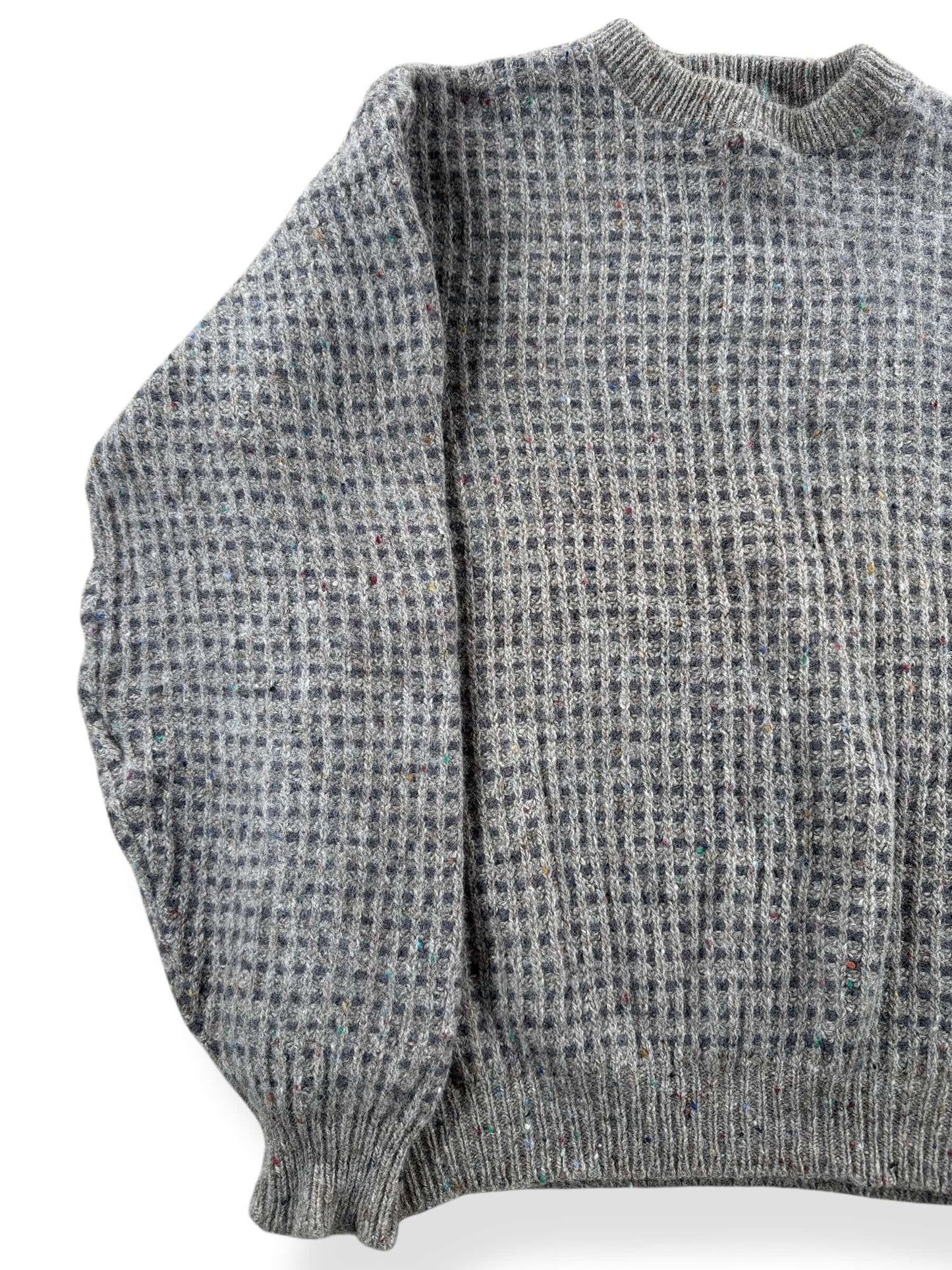 Front Left View of Vintage L.L. Bean Fleck Wool Sweater SZ XL