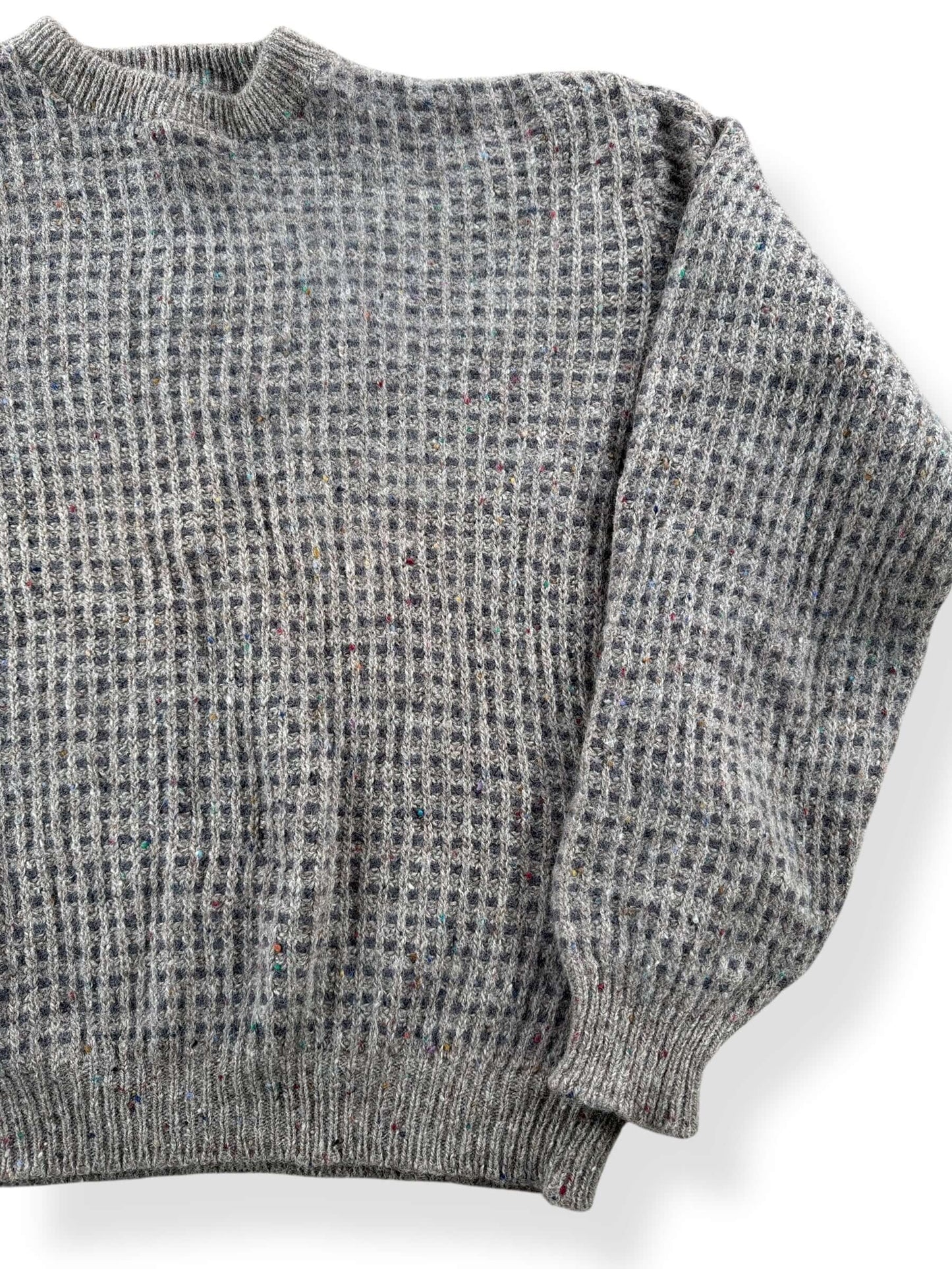 Front Left View of Vintage L.L. Bean Fleck Wool Sweater SZ XL