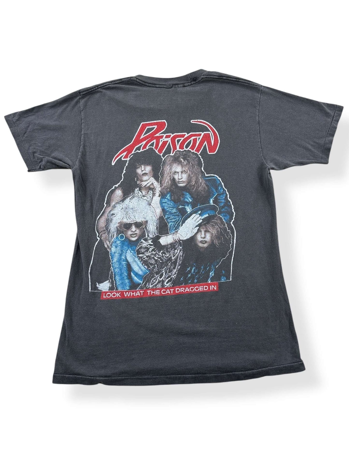 Rear View of Vintage Ratt & Poison 2-Sided 1987 Tour Tee SZ M