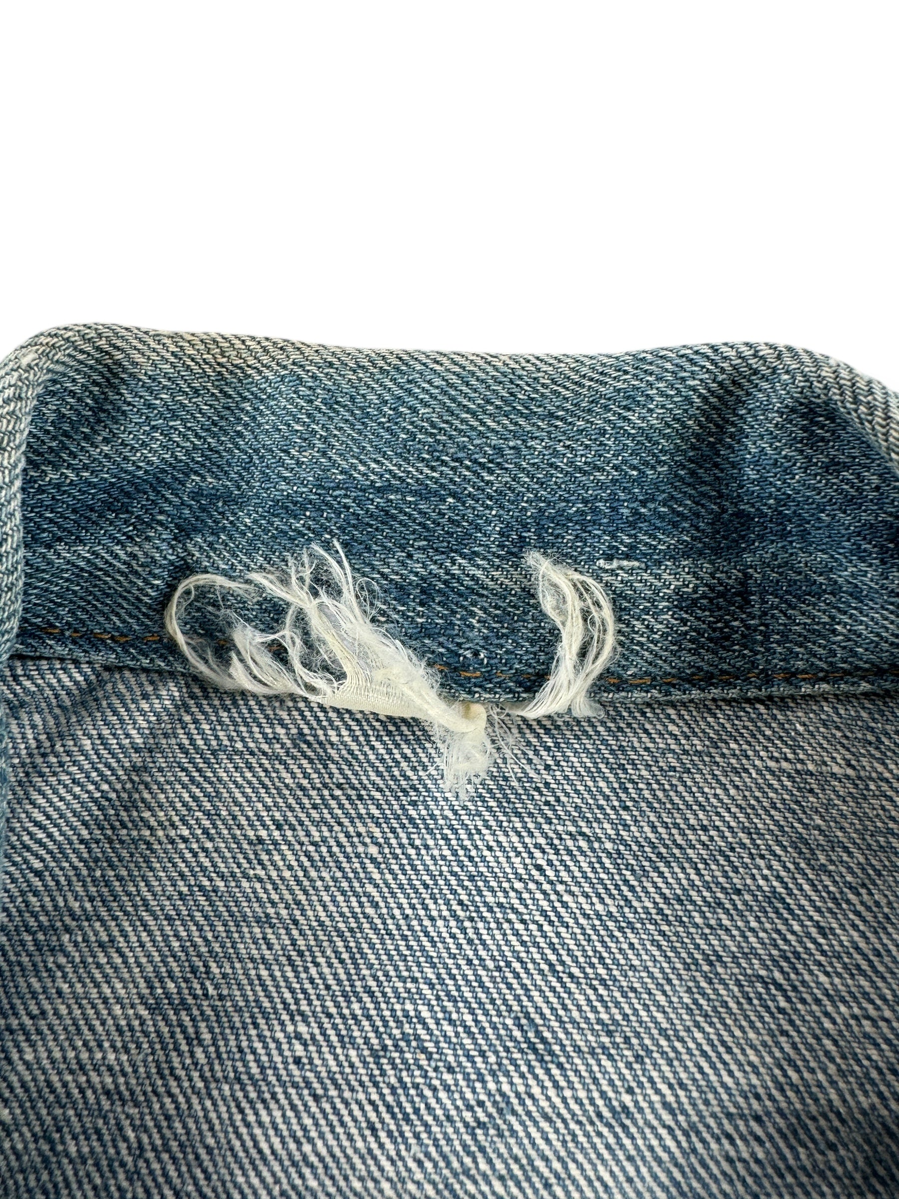 Tag on Vintage Homemade Denim Trucker Jacket SZ S