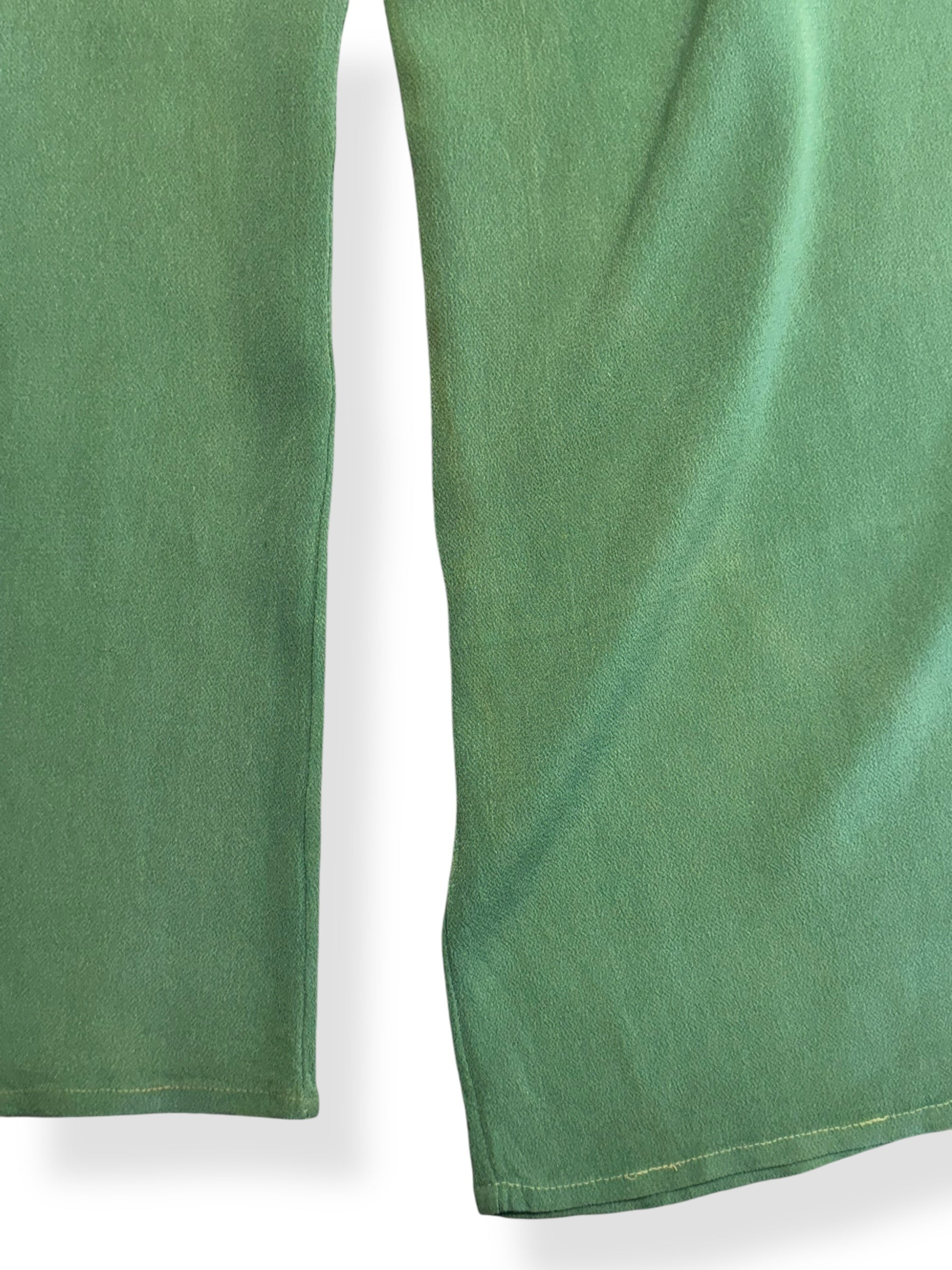 Discoloration of 1930s Sage Green Rayon Lounge Pants S