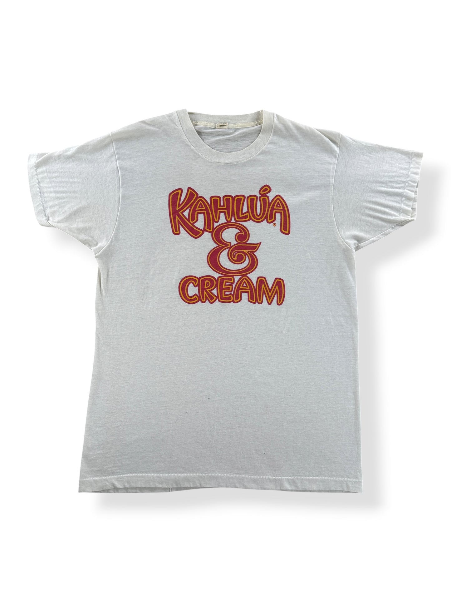 Front of Vintage Kahlua & Cream Tee SZ XL (Fits L)
