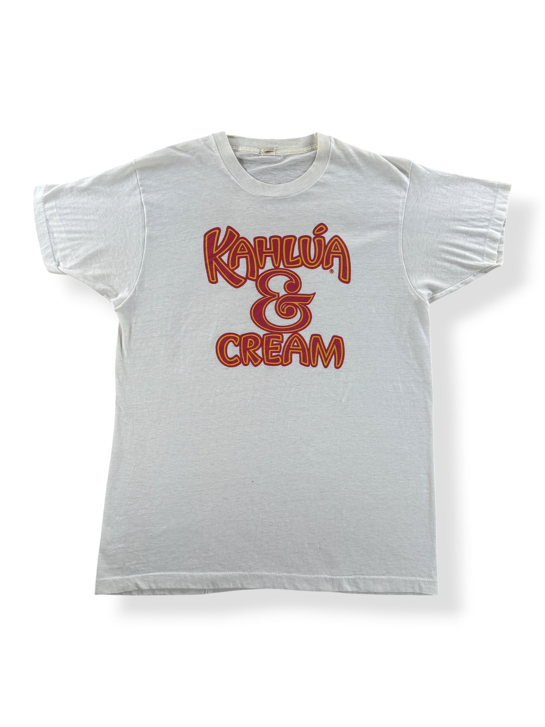 Front of Vintage Kahlua & Cream Tee SZ XL (Fits L)