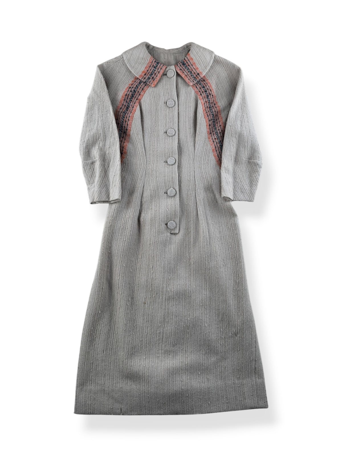 Front of Vintage Knit Batwing Wiggle Dress SZ S/M
