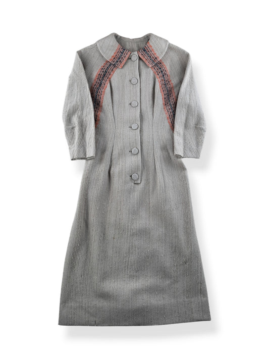 Front of Vintage Knit Batwing Wiggle Dress SZ S/M