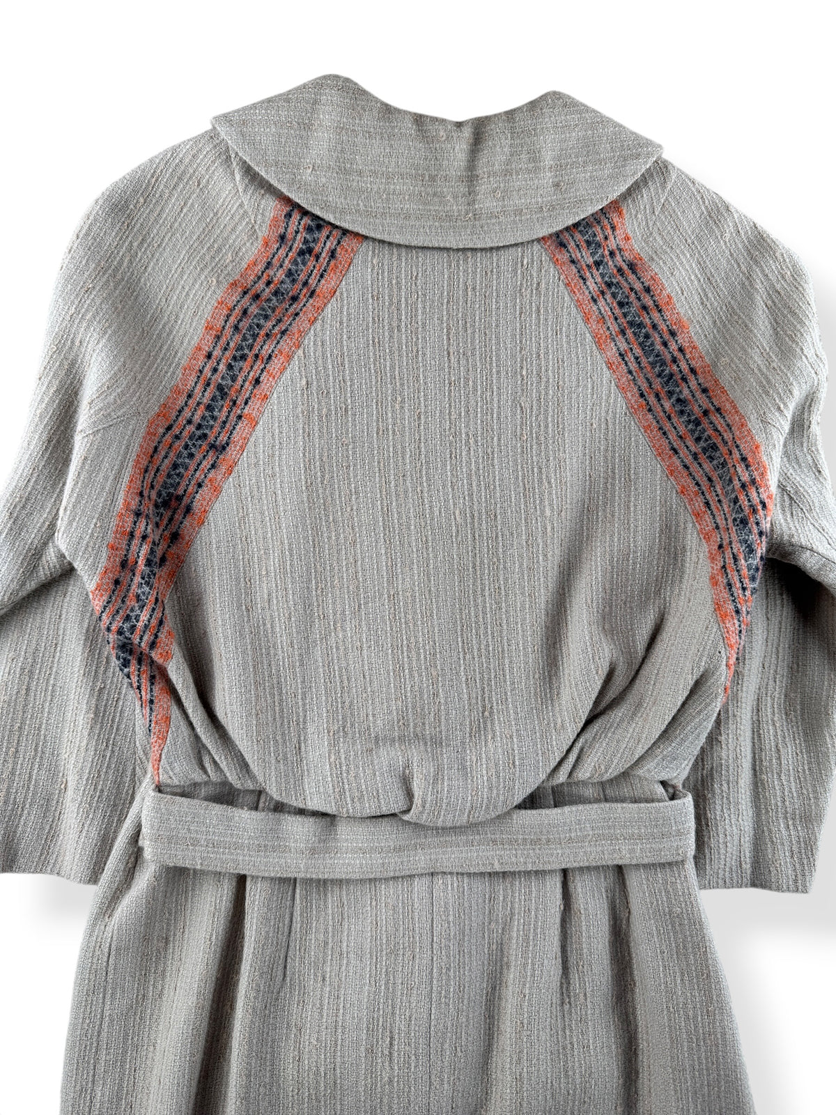 Back Close Up of Vintage Knit Batwing Wiggle Dress SZ S/M
