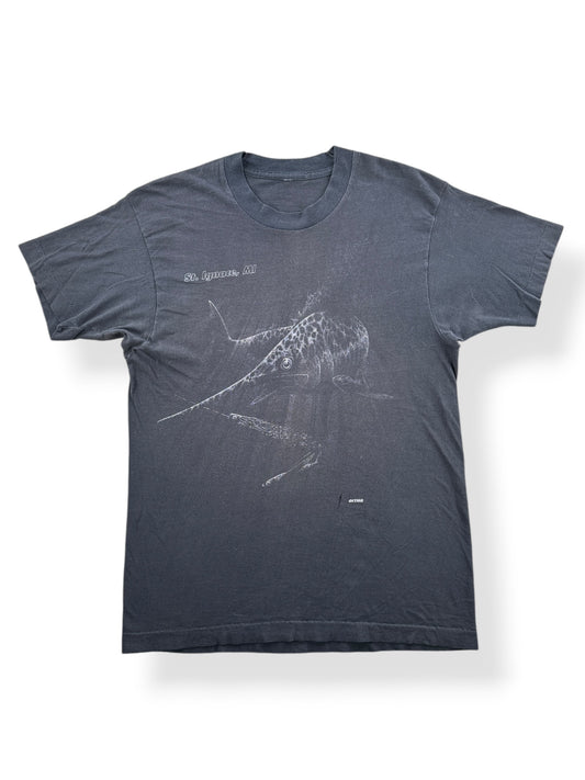 Front of Vintage Black Marlin Tee SZ S