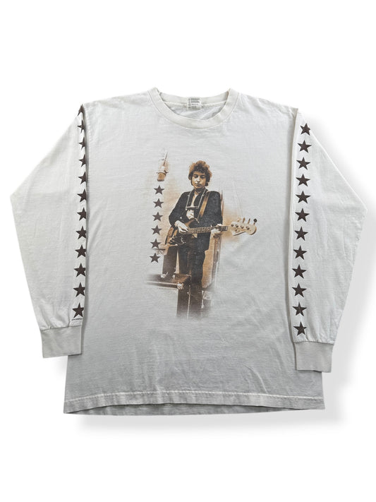 Front of Vintage 1998 Bob Dylan Portrait LS Tee SZ L