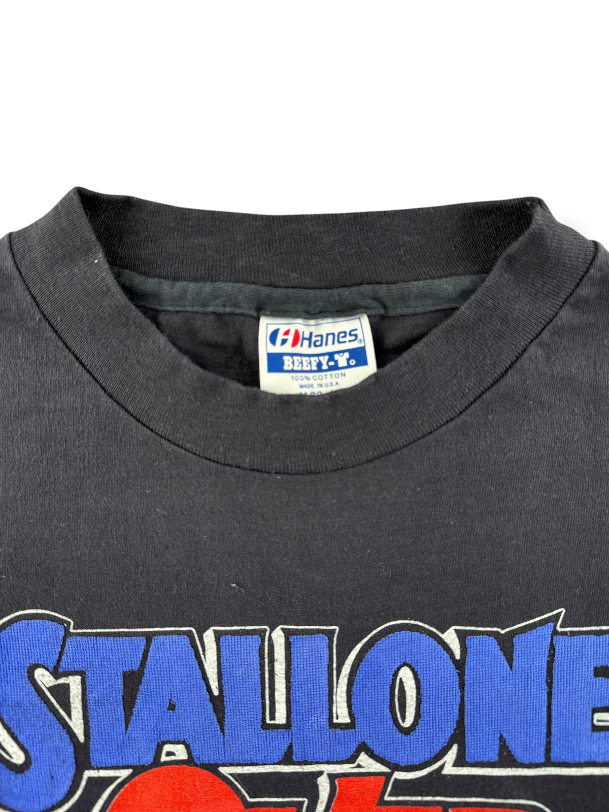 Collar on Vintage Stallone Over The Top Tee SZ M (Fits S)