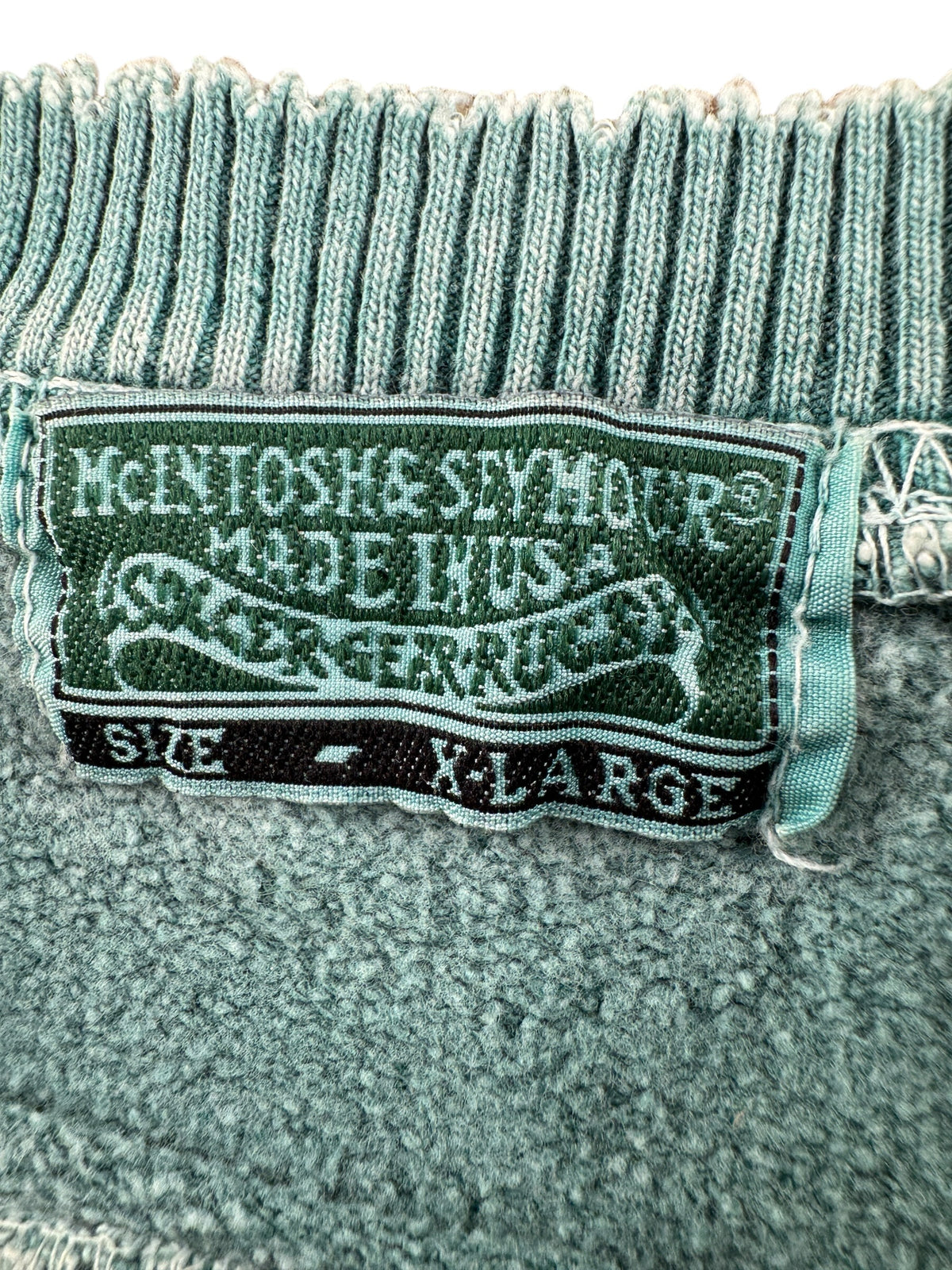 Tag on Vintage Teal Distressed Crewneck SZ XL