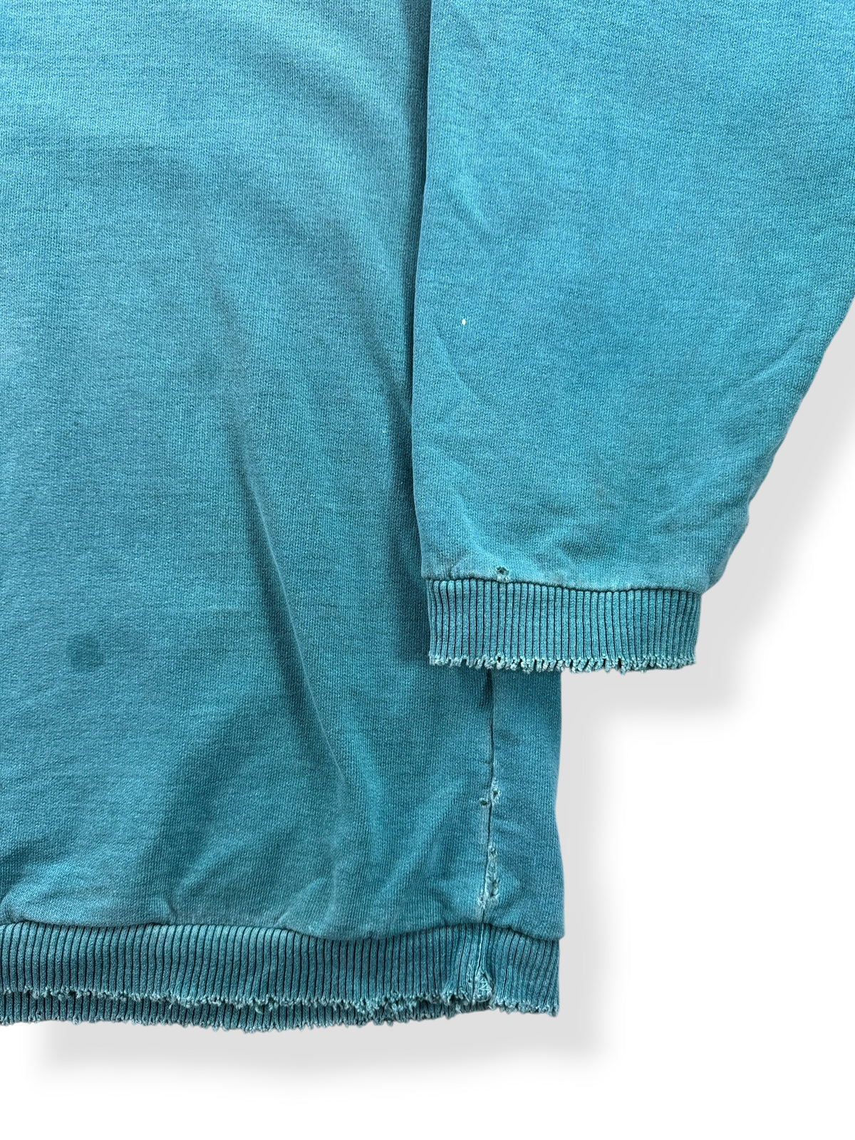 Distressing on Vintage Teal Distressed Crewneck SZ XL