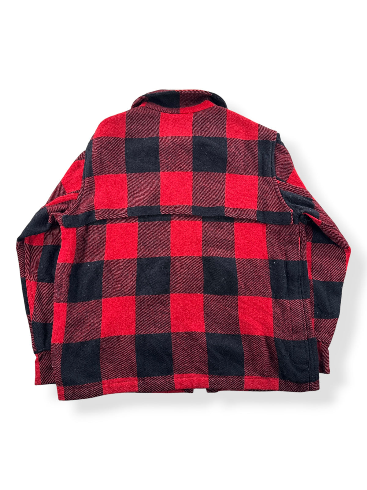 Back of Vintage LL Bean Script Era Zip Up Wool Jacket SZ L