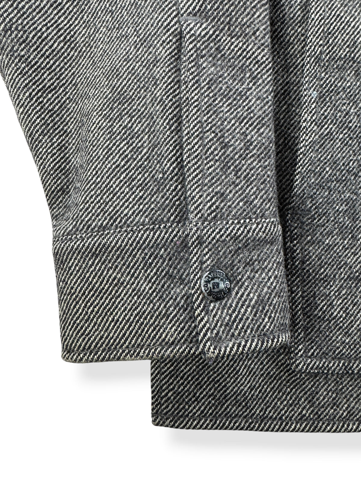 Cuff on Vintage Herringbone Filson Cape Coat SZ M